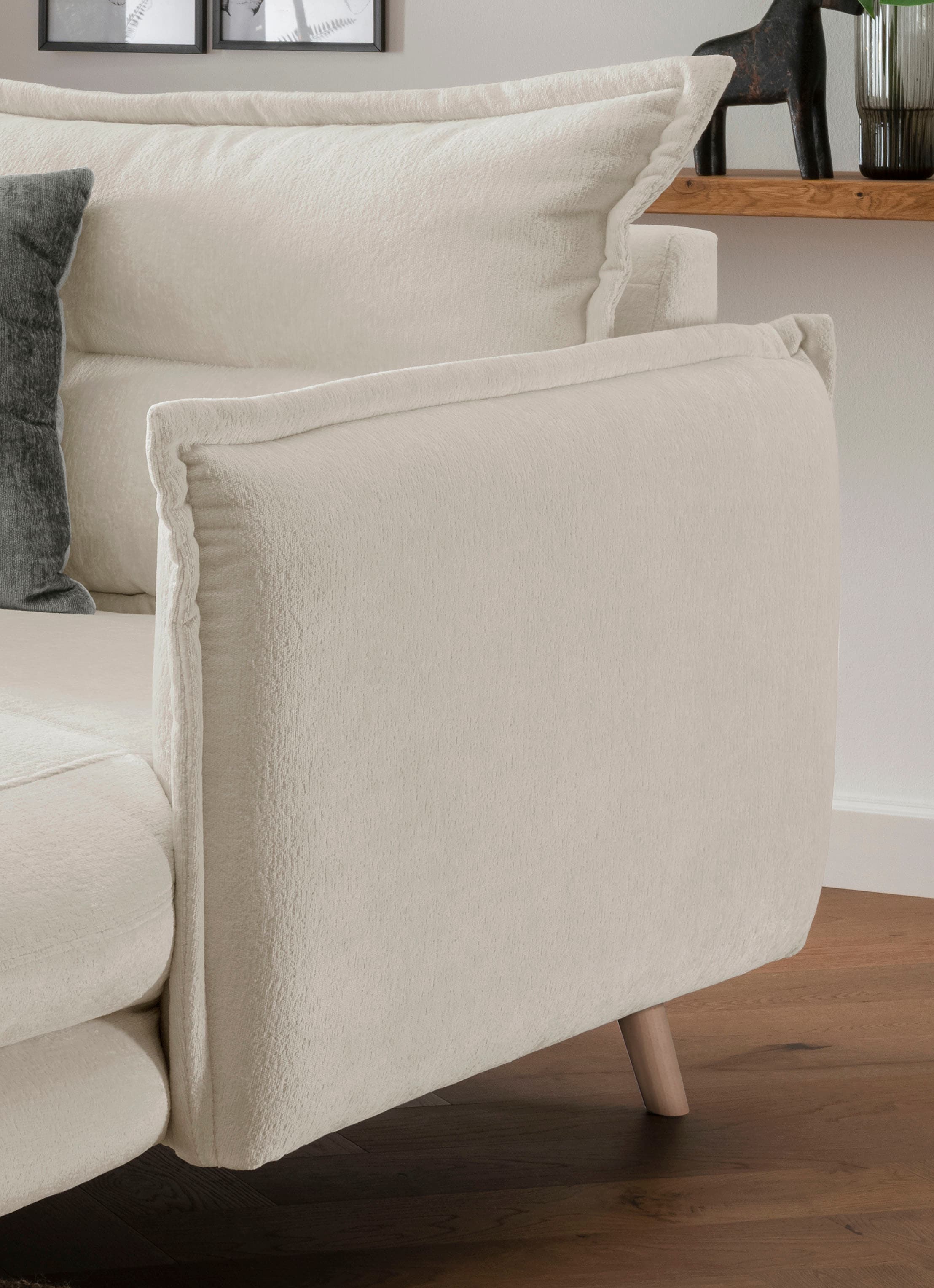 INOSIGN Loveseat »Lazio«, moderner Sessel mit einer bequemen Polsterung, 2 Stk. Zierkissen
