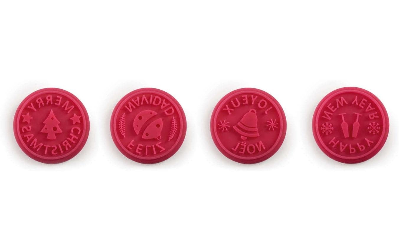 Image of Ausstechform "Ibili Keks-/Brotstempel X-Mas 4-teilig" Kunststoff