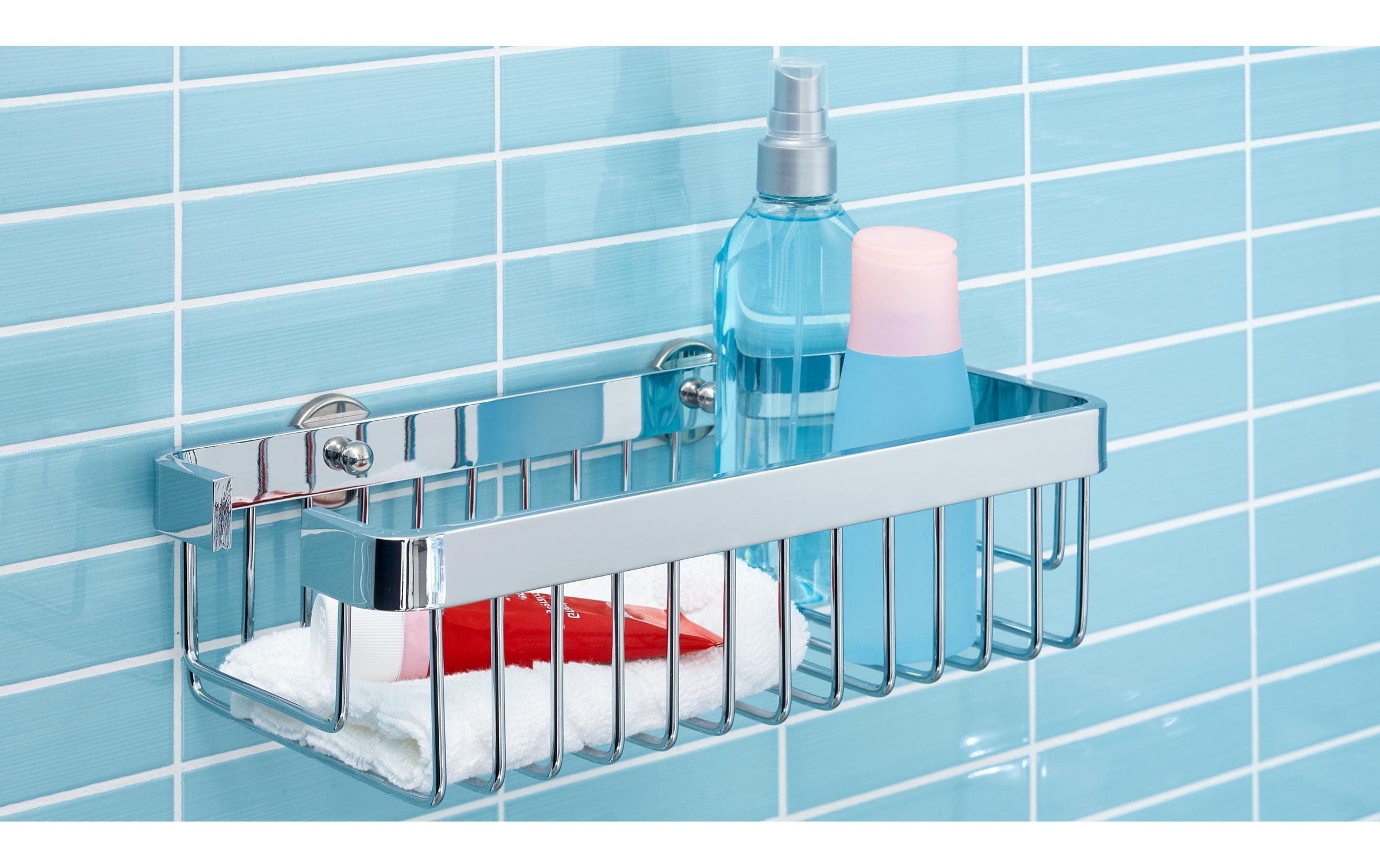 Tesa, tesa Badregal »Aluxx einstöckig, L«, silberfarben, Aluminium, B/H/T: 30 cm x 8,7 cm