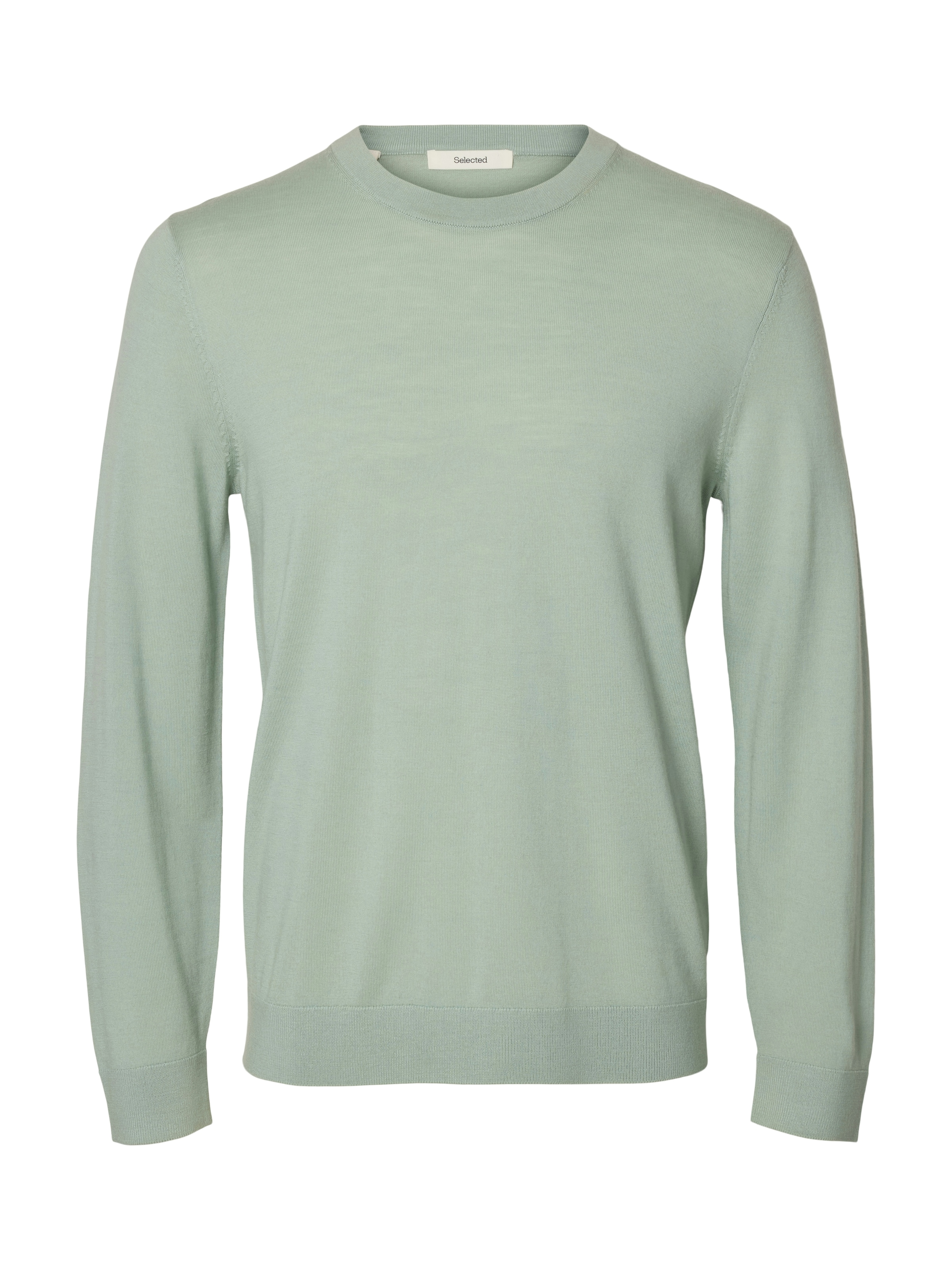 SELECTED Pull à col rond »SLHTRAY LS KNIT MERINO CREW NECK NOOS« Laine, coupe régulière