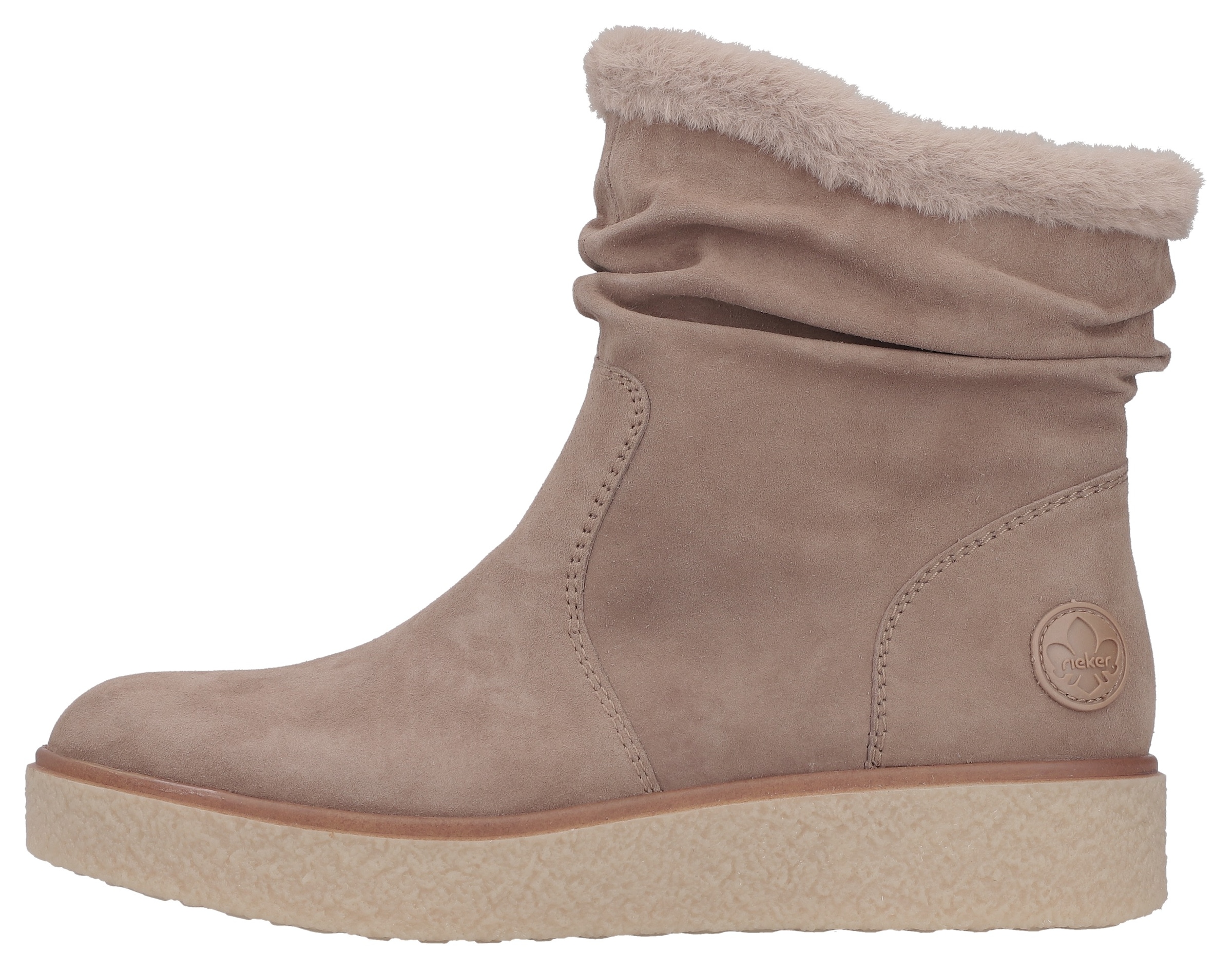 Rieker Winterboots, Stiefelette, slouchy Schaft, mit Innenreissverschluss