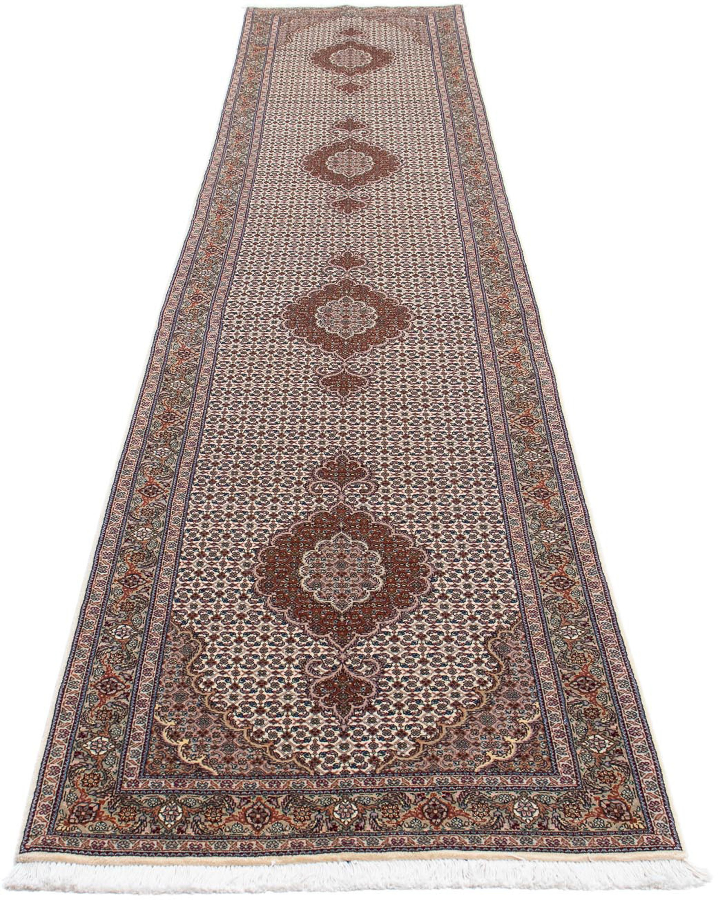 Image of morgenland Orientteppich »Perser - Täbriz - 402 x 82 cm - mehrfarbig«, rechteckig, 10 mm Höhe, Wohnzimmer, Handgeknüpft, Einzelstück mit Zertifikat bei Ackermann Versand Schweiz