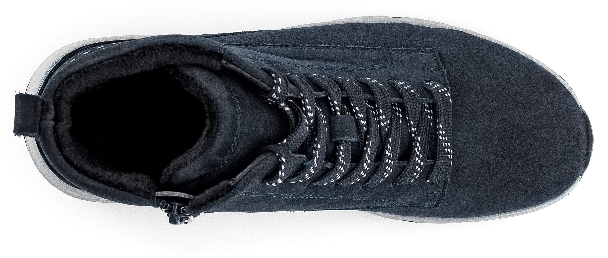 rollingsoft Schnürboots  , Keilabsatz, Freitzeitschuh, High-Top-Sneaker, Label an der Ferse