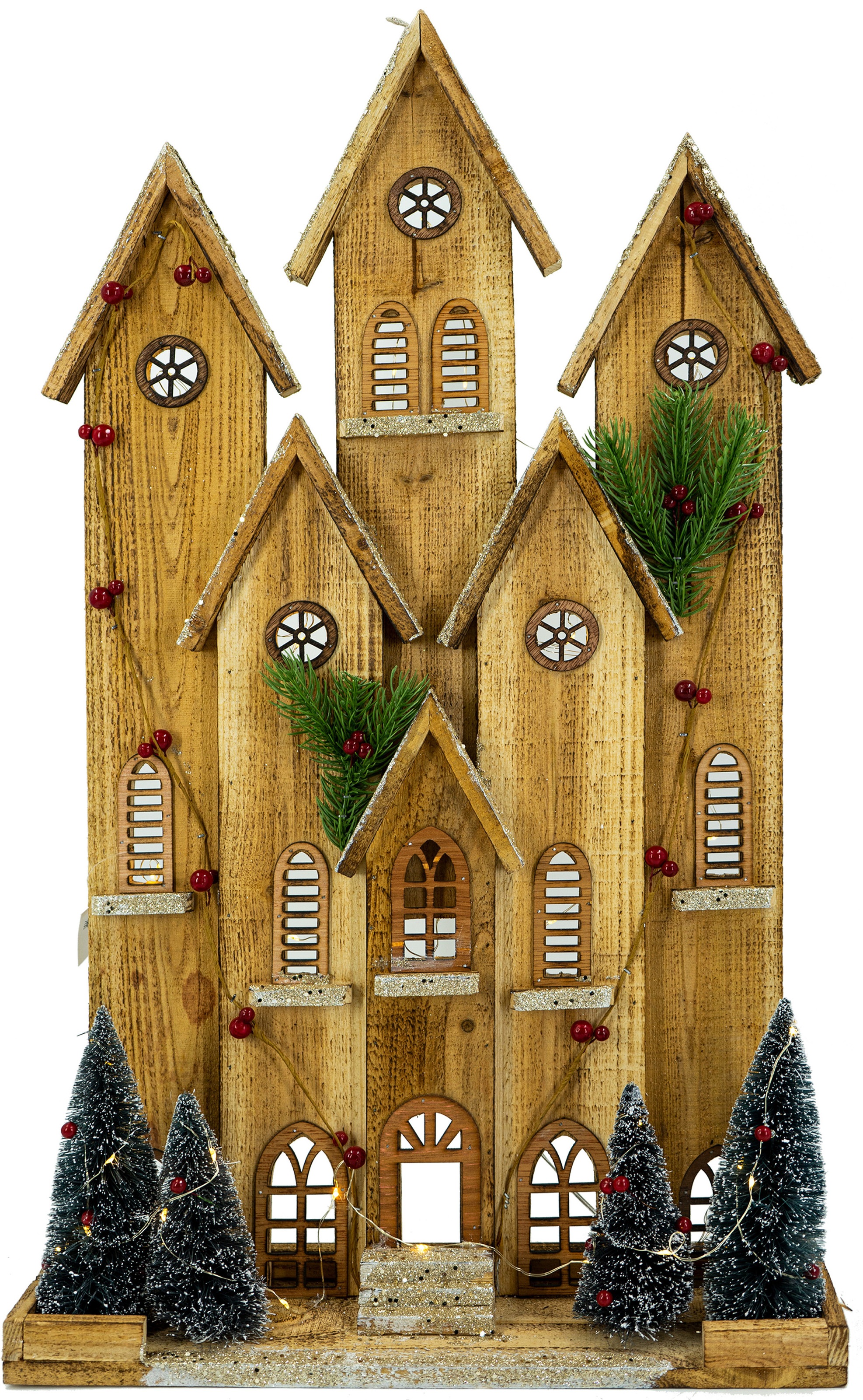 Image of NOOR LIVING Weihnachtshaus, (1 St.), Kirche mit integrierter LED-Beleuchtung, Höhe 73 cm bei Ackermann Versand Schweiz