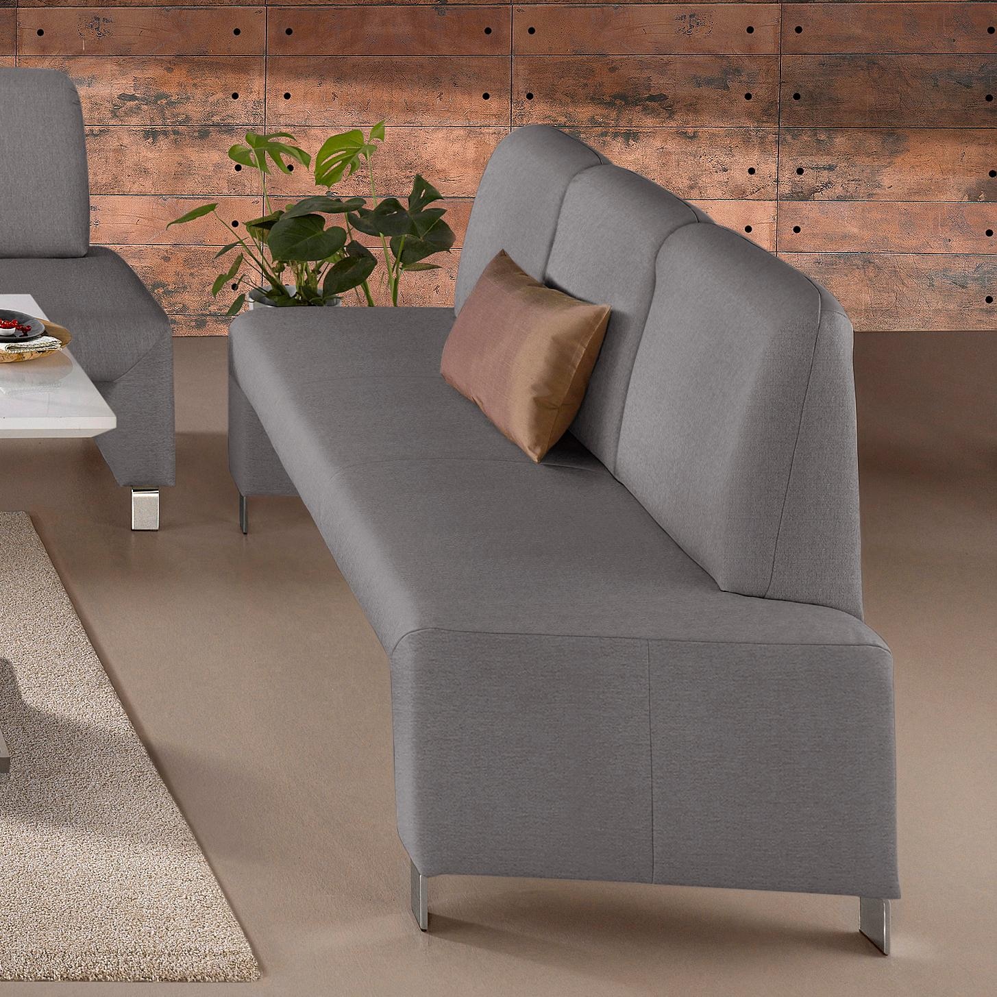 Image of exxpo - sofa fashion Polsterbank "Intenso, Sitzbank, Breite 182 cm, wahlweise in Leder oder Textil" hohe Bodenfreiheit, frei im Raum stellbar, hoher Sitzkomfort