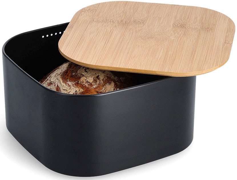 Zeller Present Boîte à pain 1 cuis tlg. mit Bambusdeckel