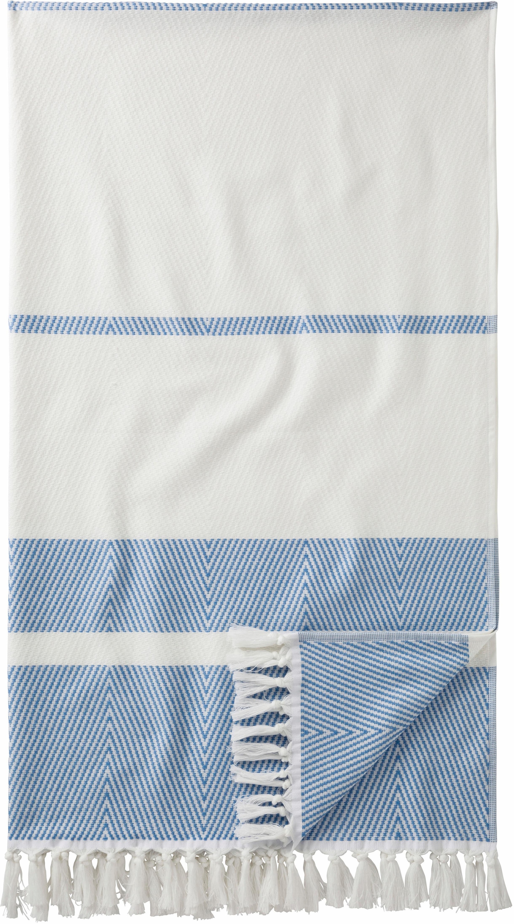 Egeria Hamamtuch »Pestemal Herri«, (1 St.), 100x180 cm, mit Muster &  Fransen, ideal als Strandtuch jetzt kaufen
