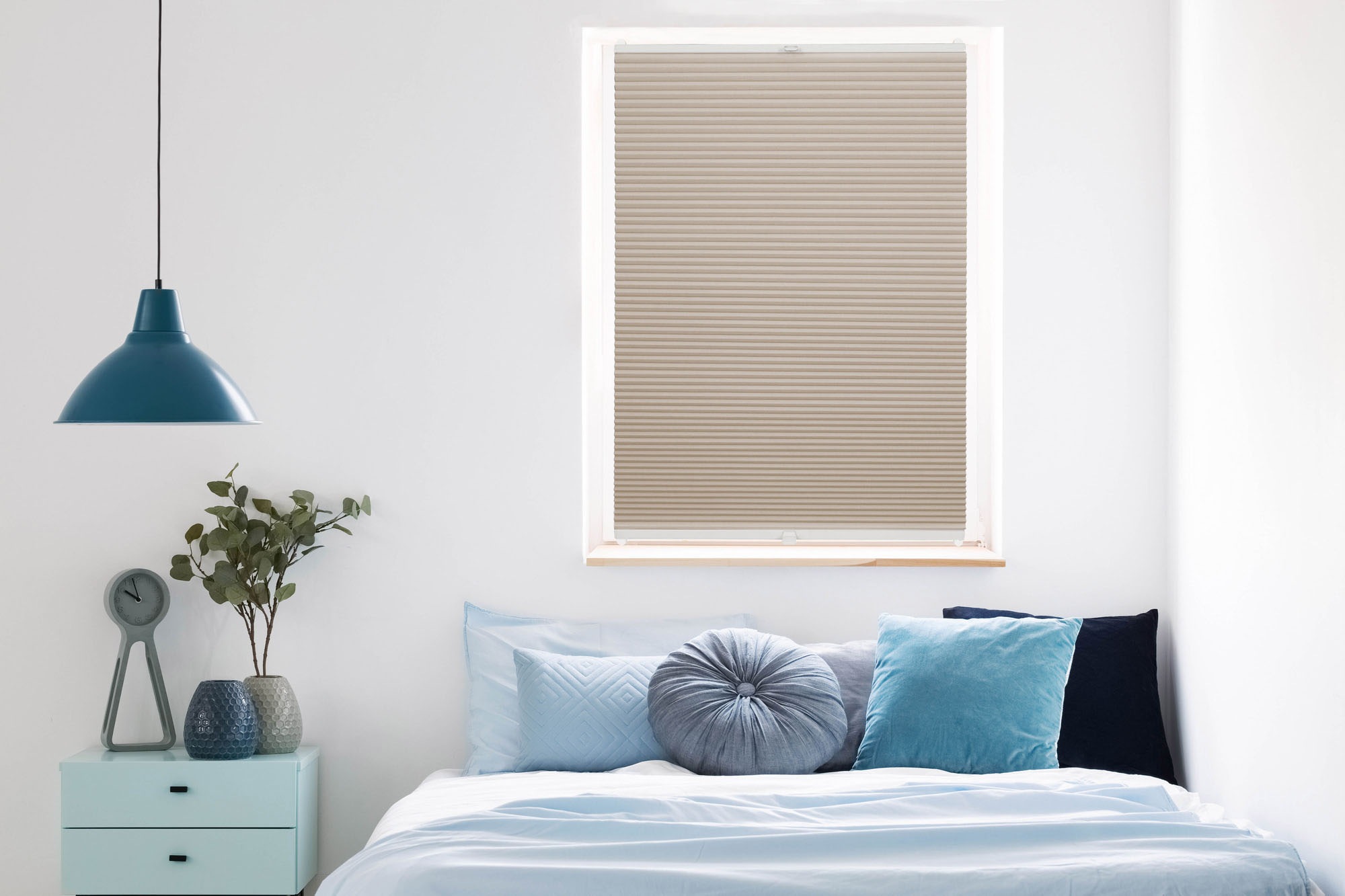 Image of mydeco Wabenplissee nach Mass »Wabenplissee Twin Klemmträger«, blickdicht, ohne Bohren, verspannt bei Ackermann Versand Schweiz