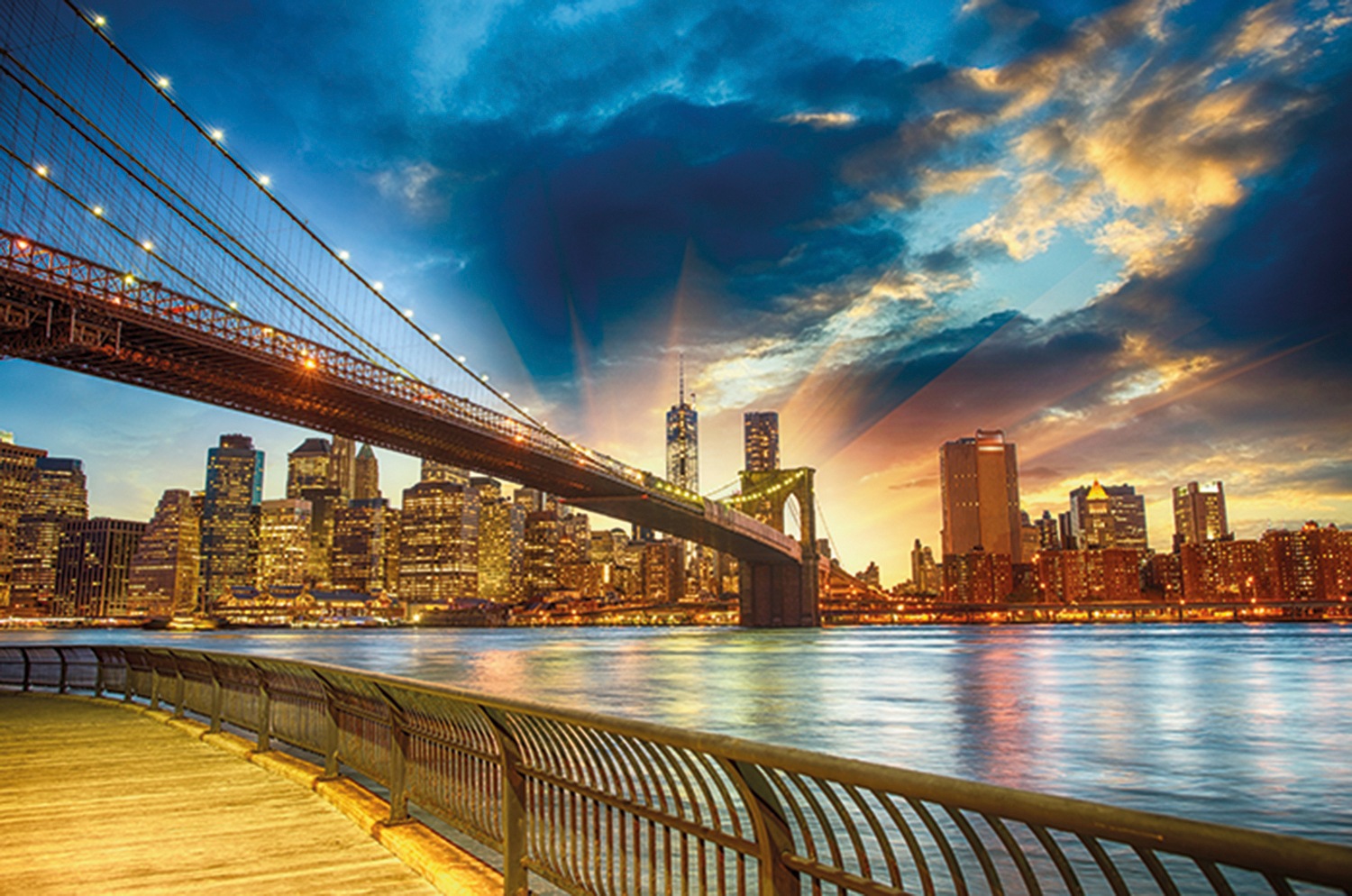 Image of Papermoon Fototapete "Manhattan Sunset" glatt