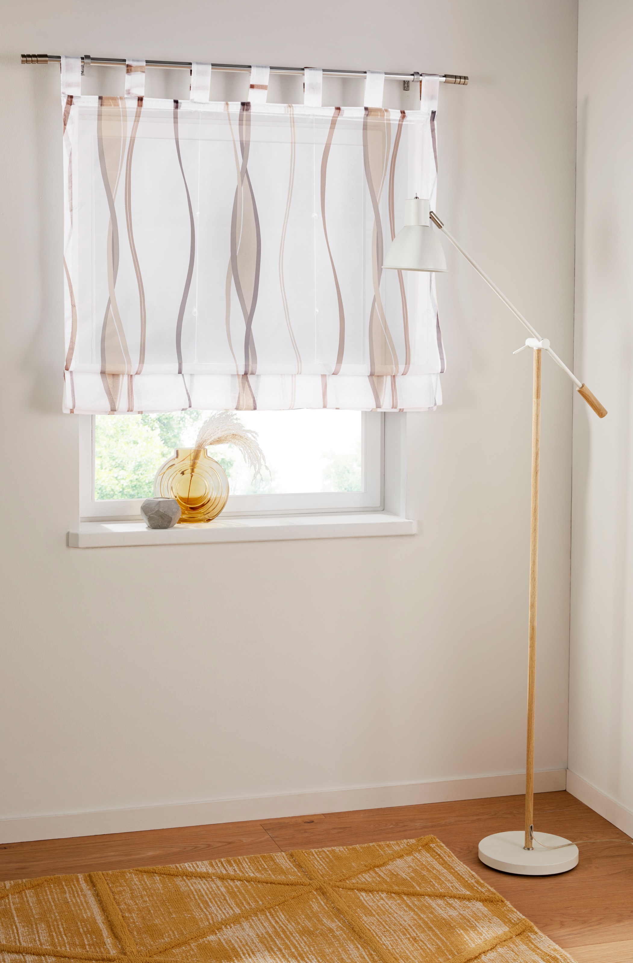 Image of GOODproduct Raffrollo "Dimona" mit Schlaufen Transparent, Voile, Polyester