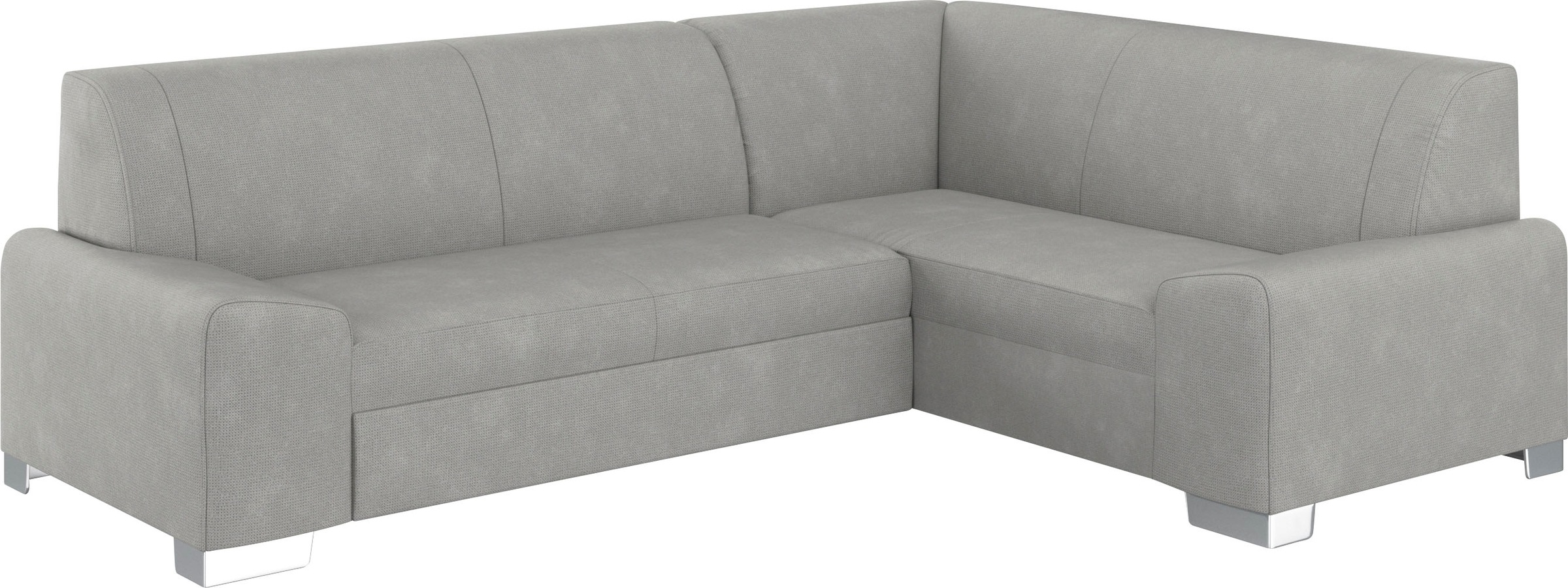 DOMO collection Ecksofa »Anzio in kubischer Formensprache, flache Armlehnen, L-Form«, Wahlweise mit Bettfunktion und Federkern für hohen Sitzkomfort