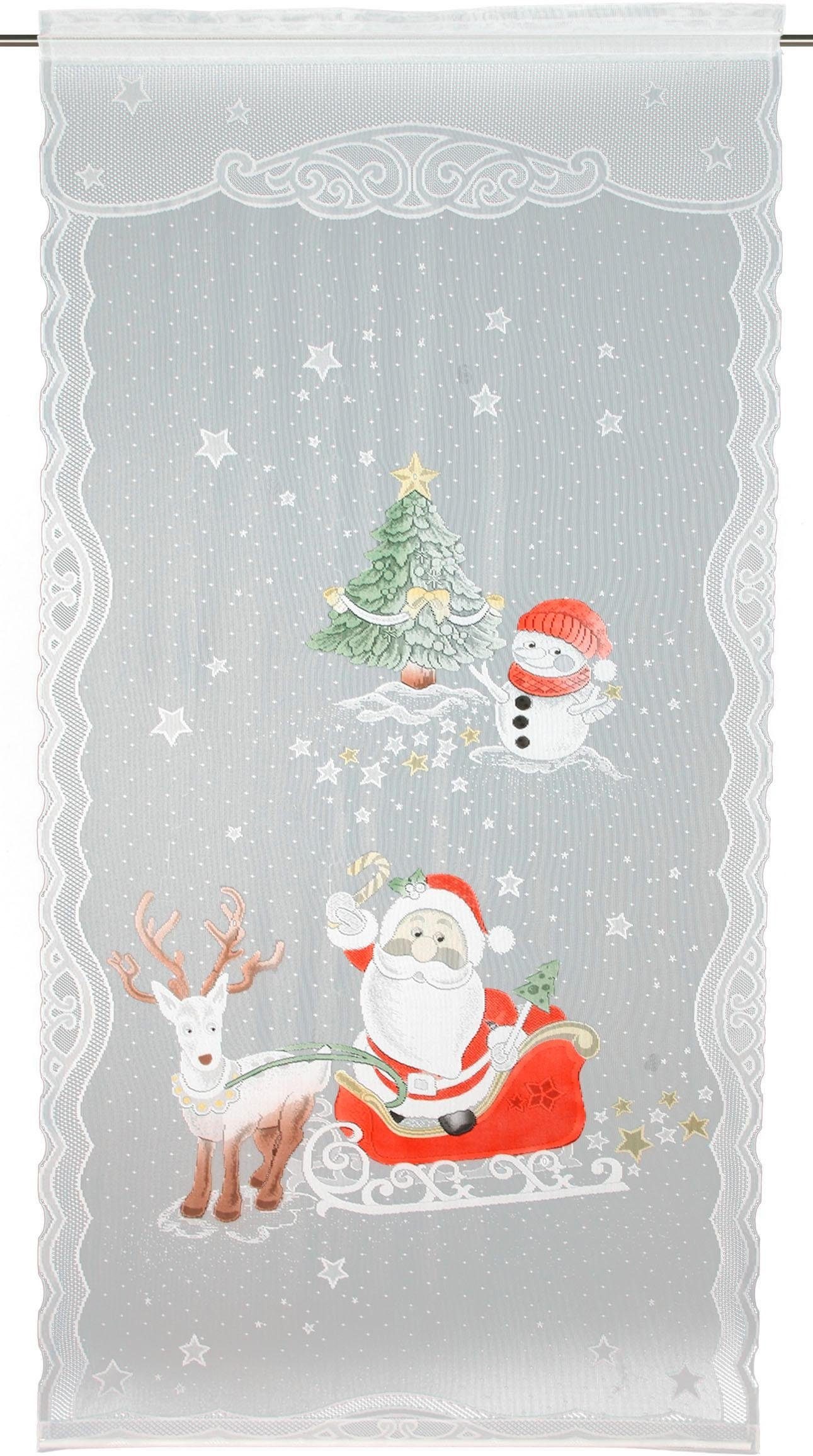 Image of WILLKOMMEN ZUHAUSE by ALBANI GROUP Vorhang »Rentier«, (1 St.), HxB: 225x100, Jacquard-Fensterbild bei Ackermann Versand Schweiz