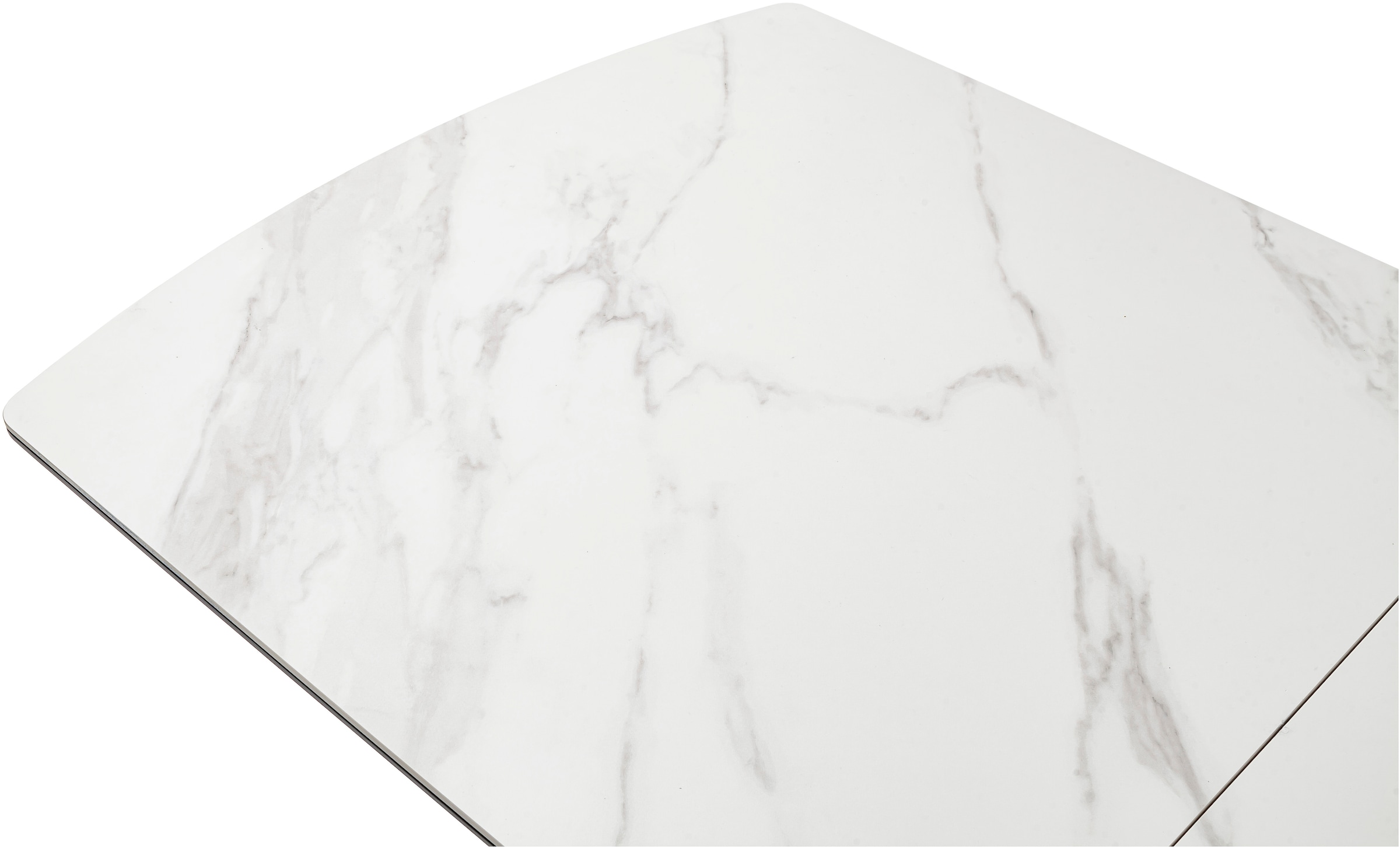 MCA furniture Table de salle à manger »VANINO Auszugtisch 180-230 cm marmoriert« 1 cuis tlg. Keramik,Metall,Synchronauszug,ausziehbar,8-10 Personen