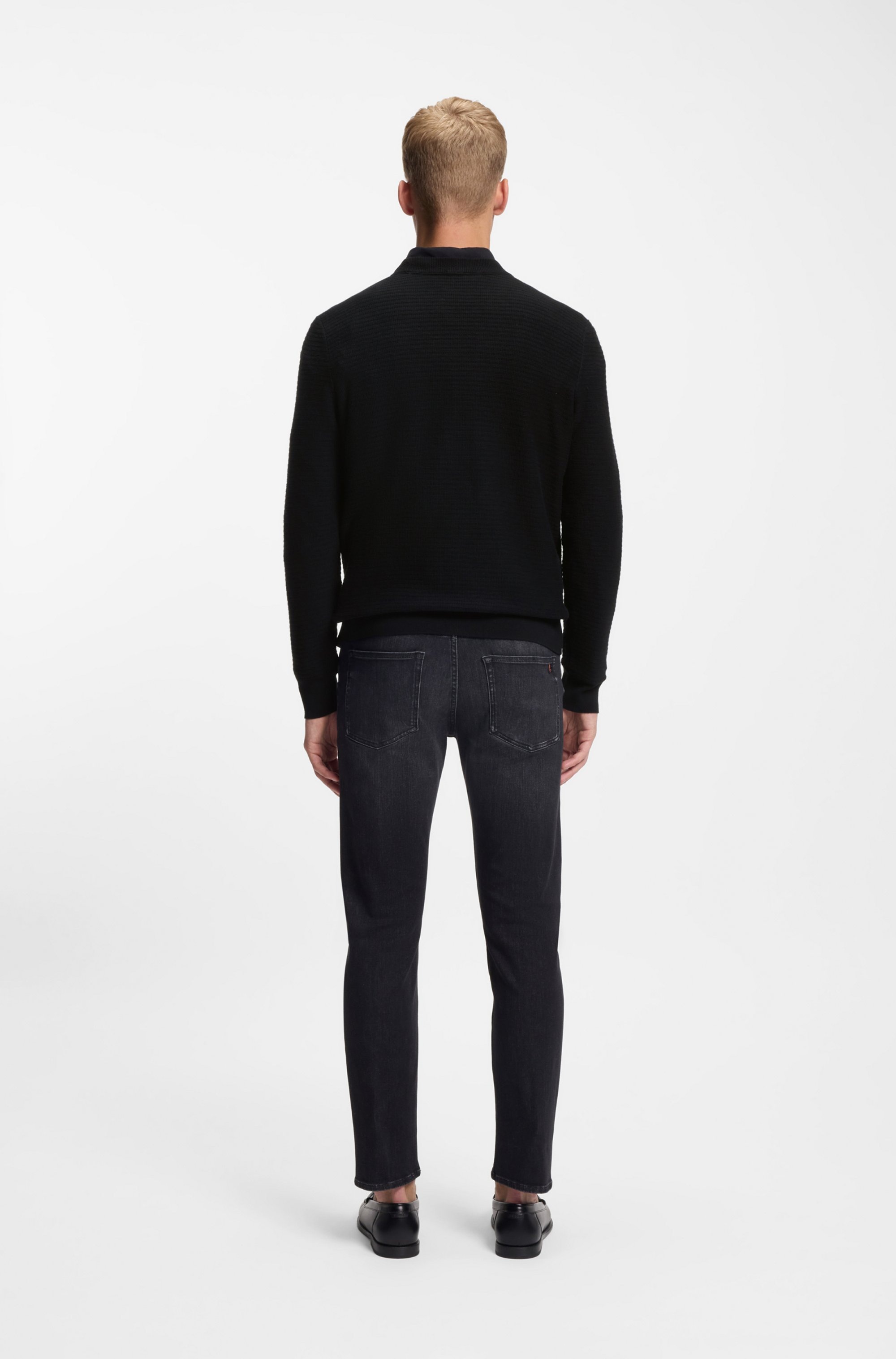 BOSS ORANGE Pull en tricot »Anion« Rundhalsausschnitt, Regular Fit, BOSS-Label