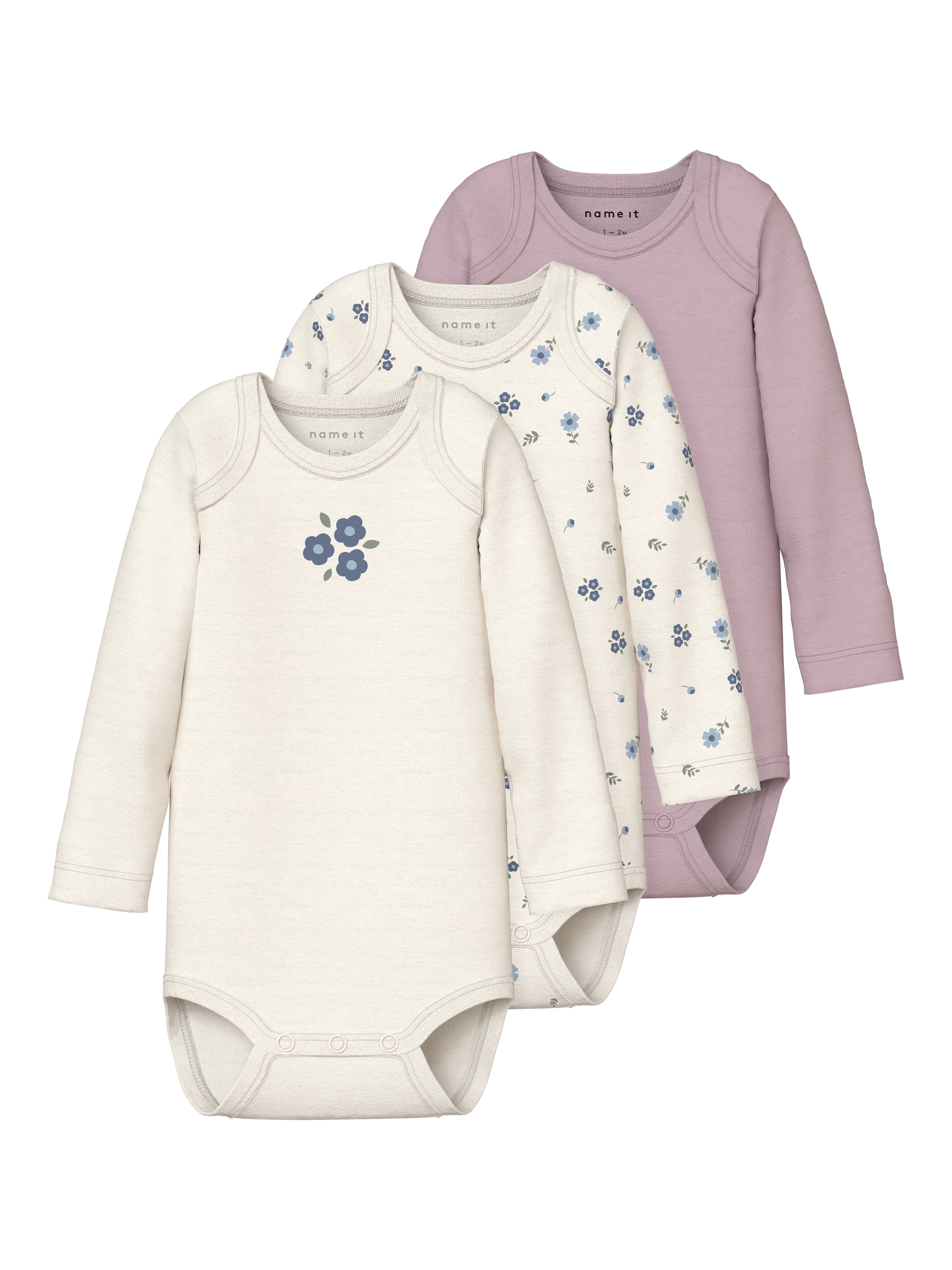 Name It Body »NBFBODY 3P LS JET STREAM FLOWER NOOS«