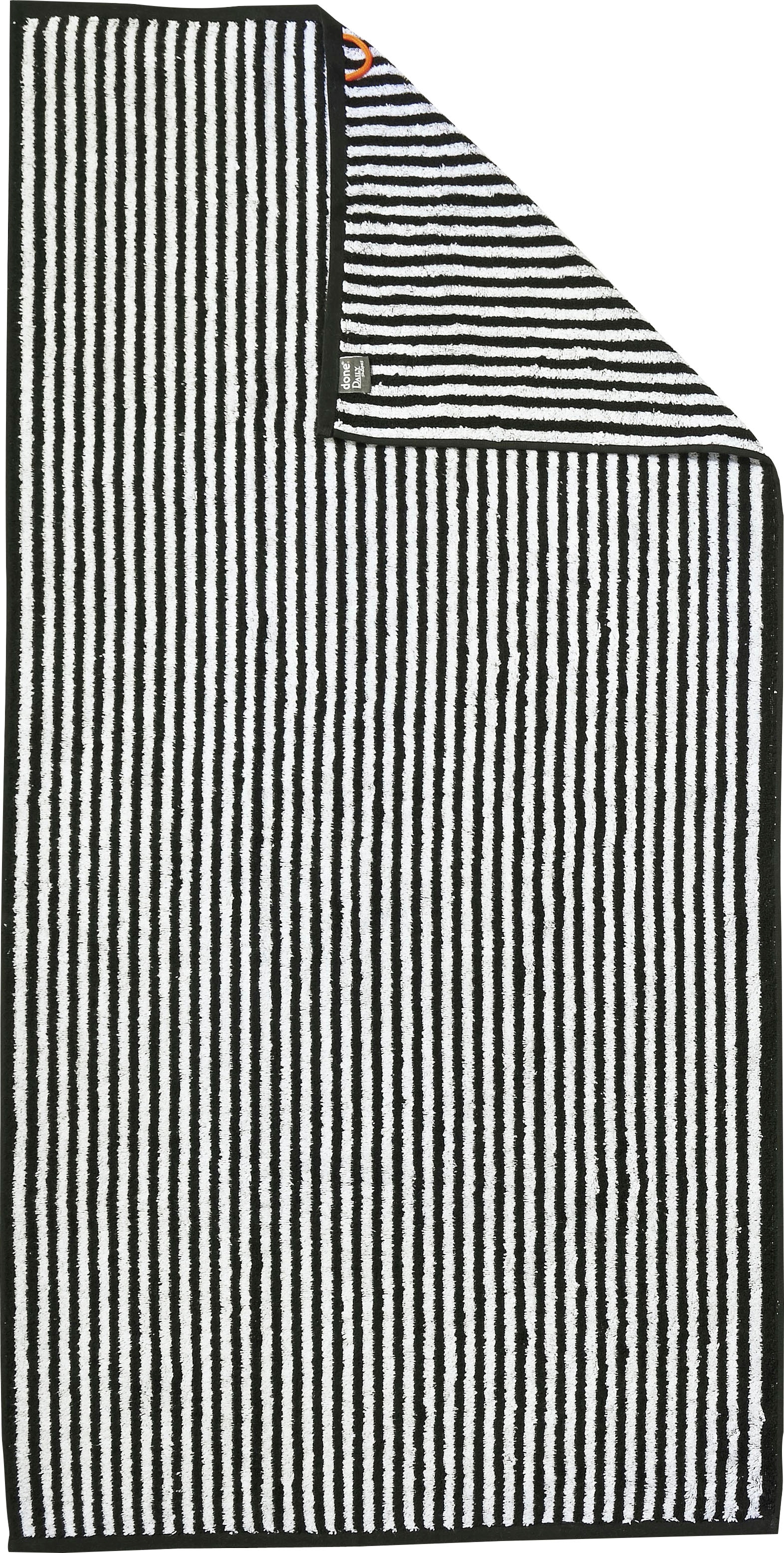 Image of done. Duschtuch "Daily Shapes Stripes" mit Jacquard-Muster, gestreift