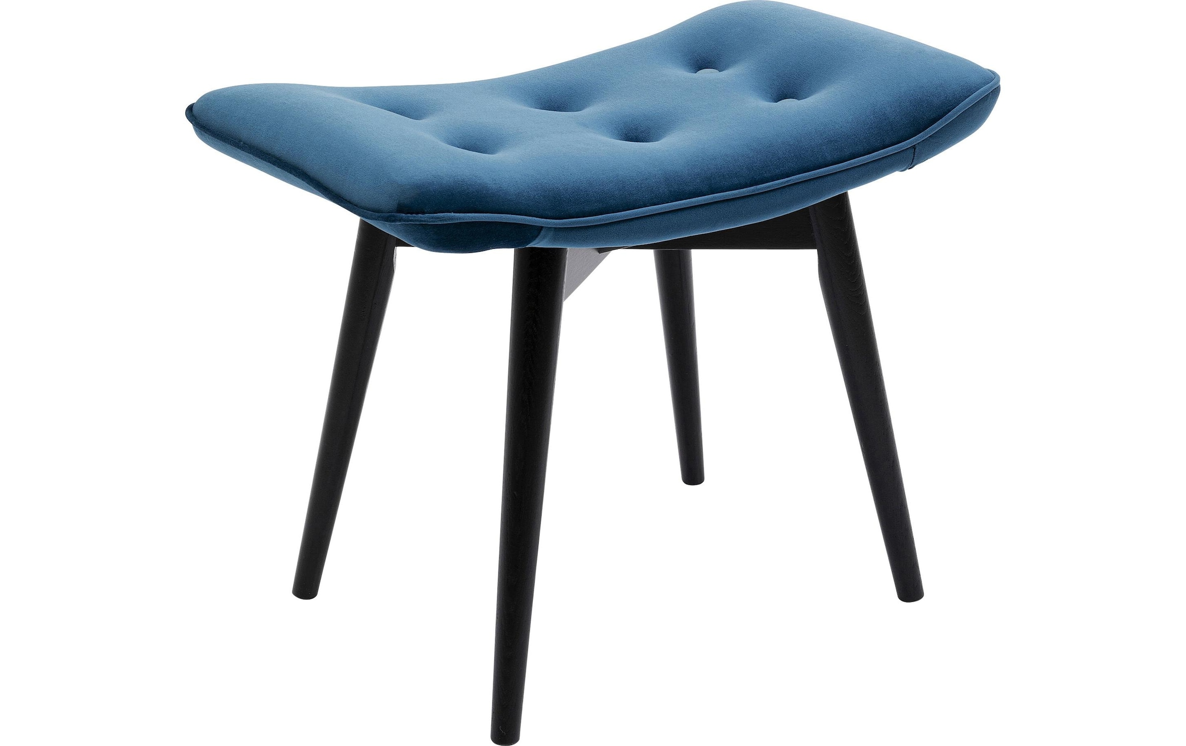 Kare Design Hocker »Black Vicky Velvet 46 x 59 cm«