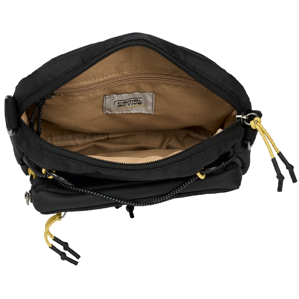 camel active Handtasche »Shores« Ultraleicht mit sportiver Schnürung abnehmbare Pouch & Reflektdetails
