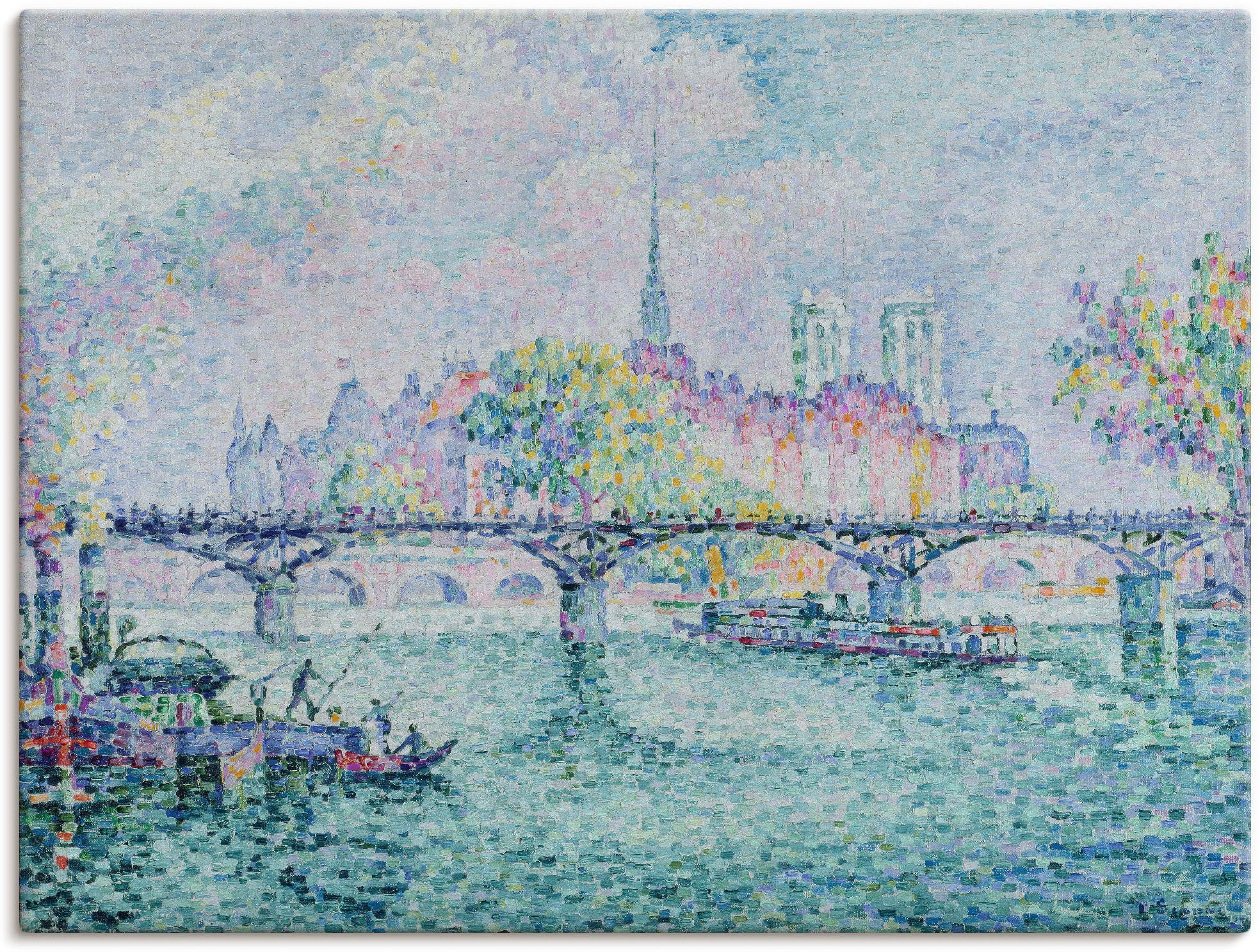 Image of Artland Wandbild »Paris, Blick zur Ile de la Cité. 1913«, Europa, (1 St.), in vielen Grössen & Produktarten -Leinwandbild, Poster, Wandaufkleber / Wandtattoo auch für Badezimmer geeignet bei Ackermann Versand Schweiz