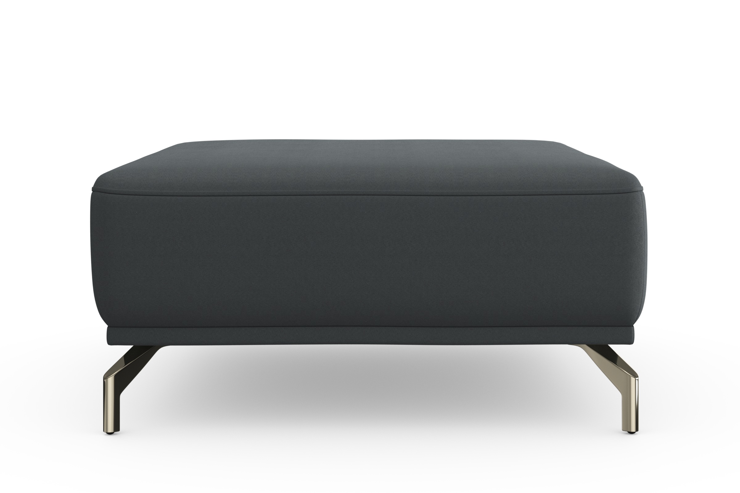 sit&more Hocker »Bailando« mit Federkern und satinierten Nickelfüssen