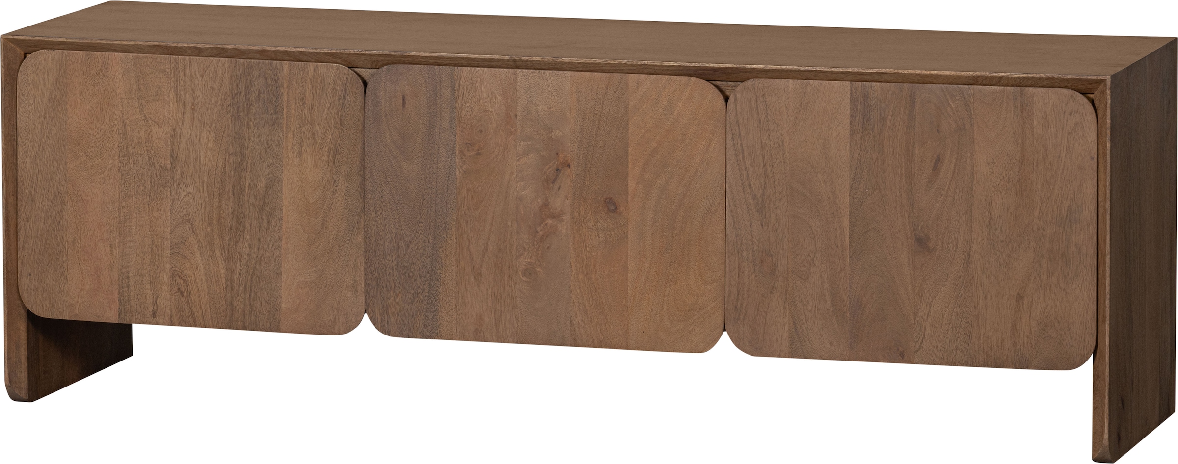 Image of WOOOD Lowboard "Jerre Massivholz Mangoholz abgerundeten Ecken H 50 x B 150 x T 40 cm" Tragkraft Deckplatte 100 kg, fertig montiert geliefert, pfleigleicht