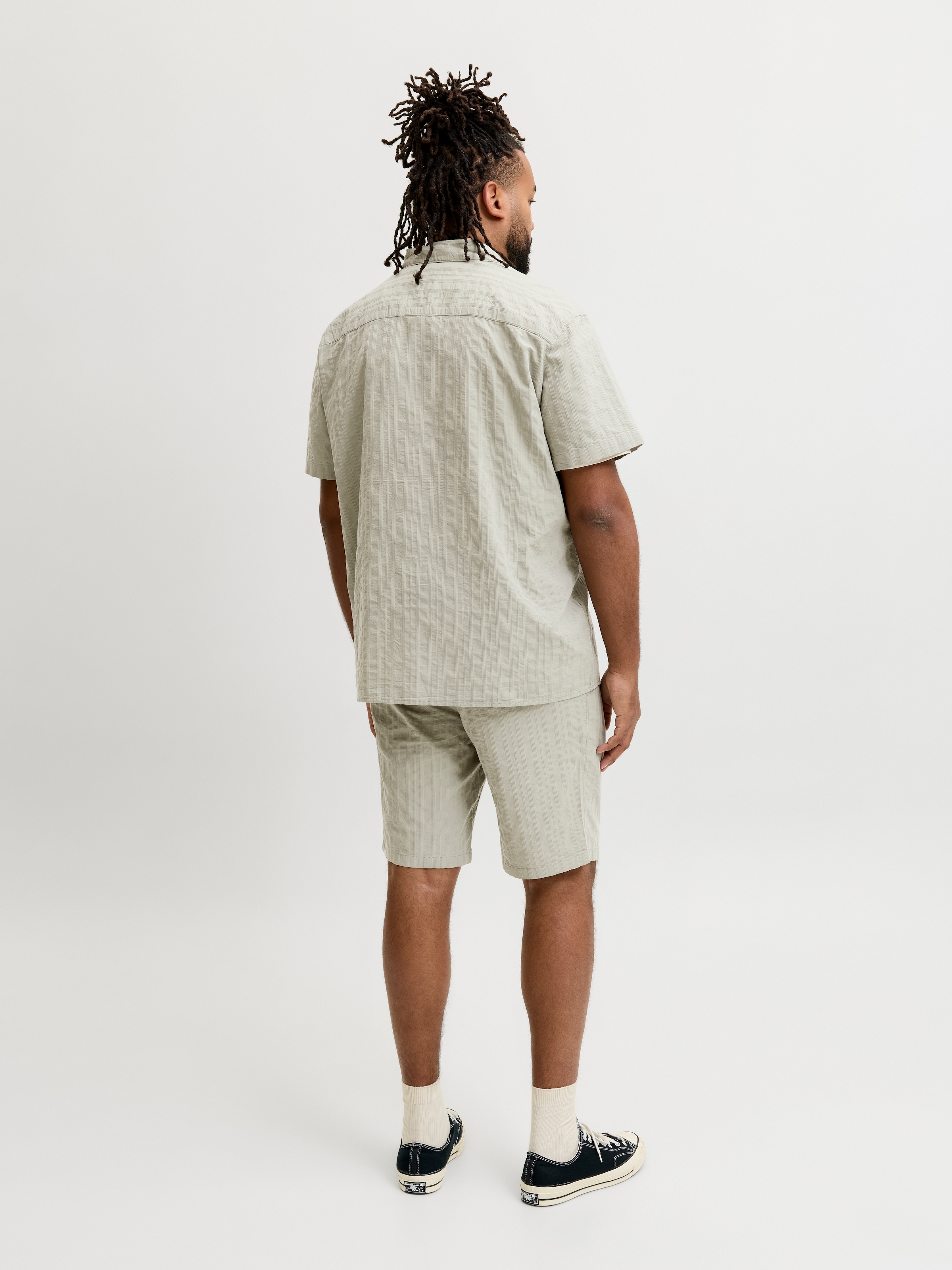 Jack & Jones PlusSize Short »JPSTJAIDEN RIVIERA TEXTURE SHORT PLS«  avec ceinture élastique