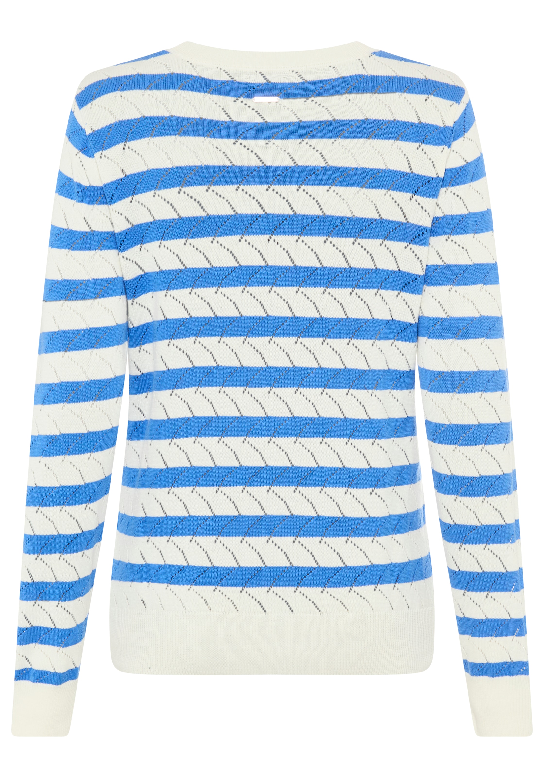 Laura Scott Pull ajouré »im sommerlich leichtem Frühlings-Look« Pull léger de transition avec motif ajouré délicat et rayures