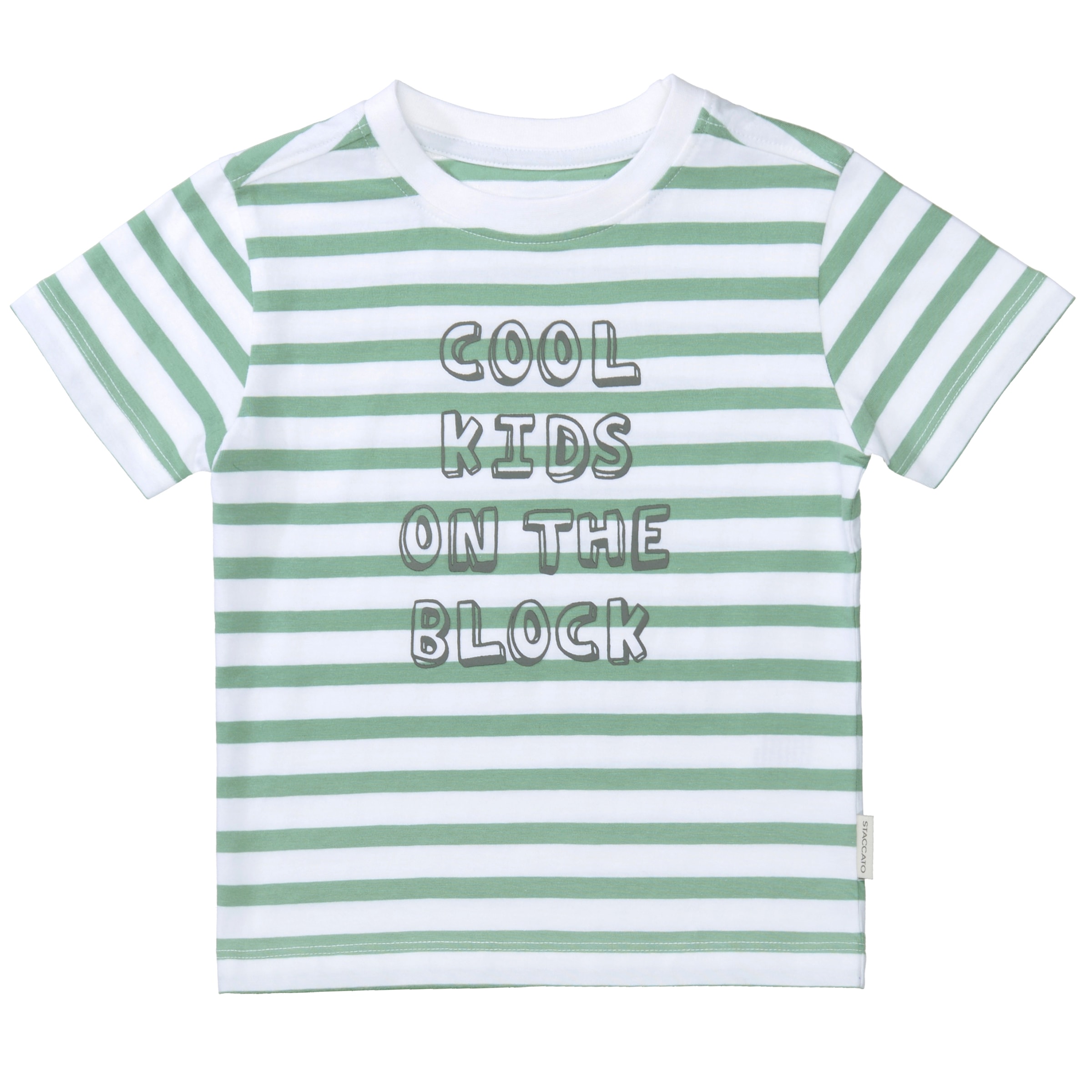 STACCATO T-shirt 2 pièces 2er Pack kurzarm, geringelt, Motiv-Print, für Boys