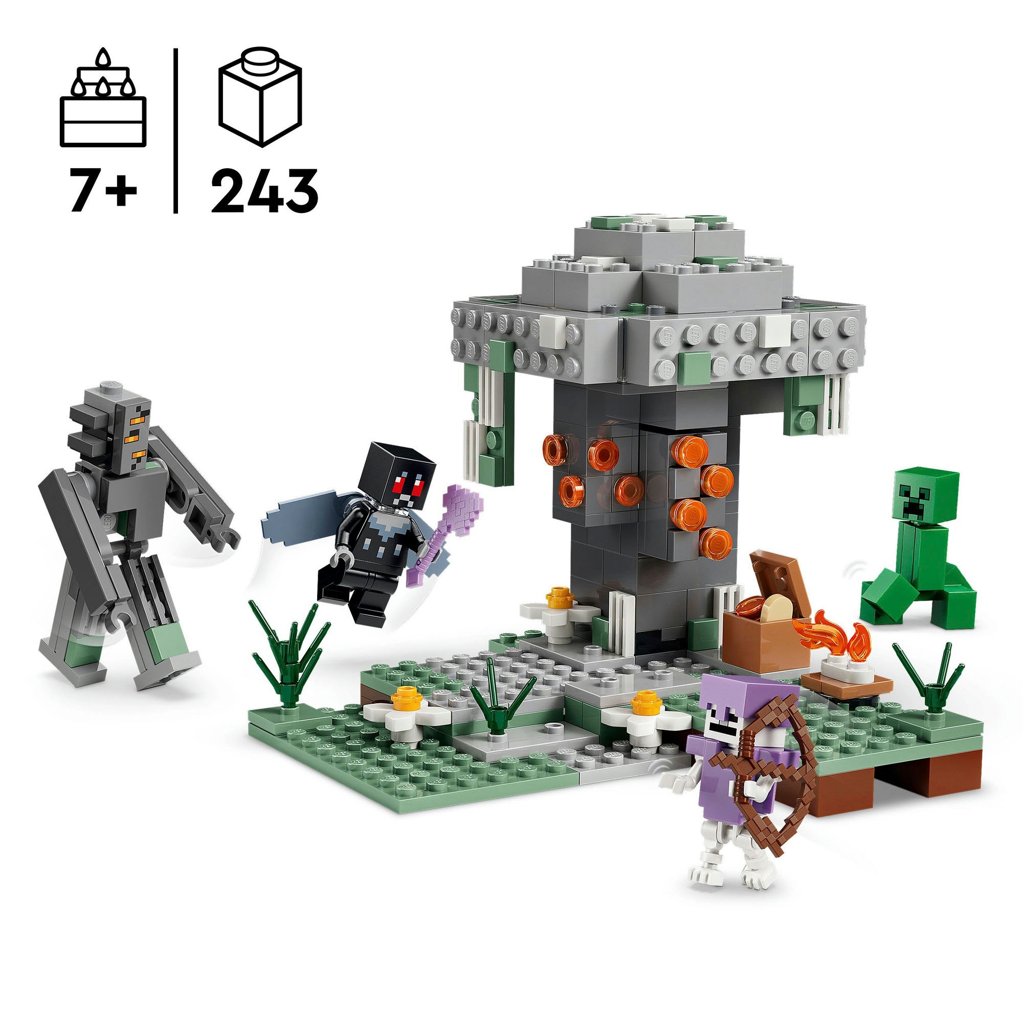 LEGO® Konstruktionsspielsteine »Blasser Garten (21586), LEGO Minecraft« Made in Europe