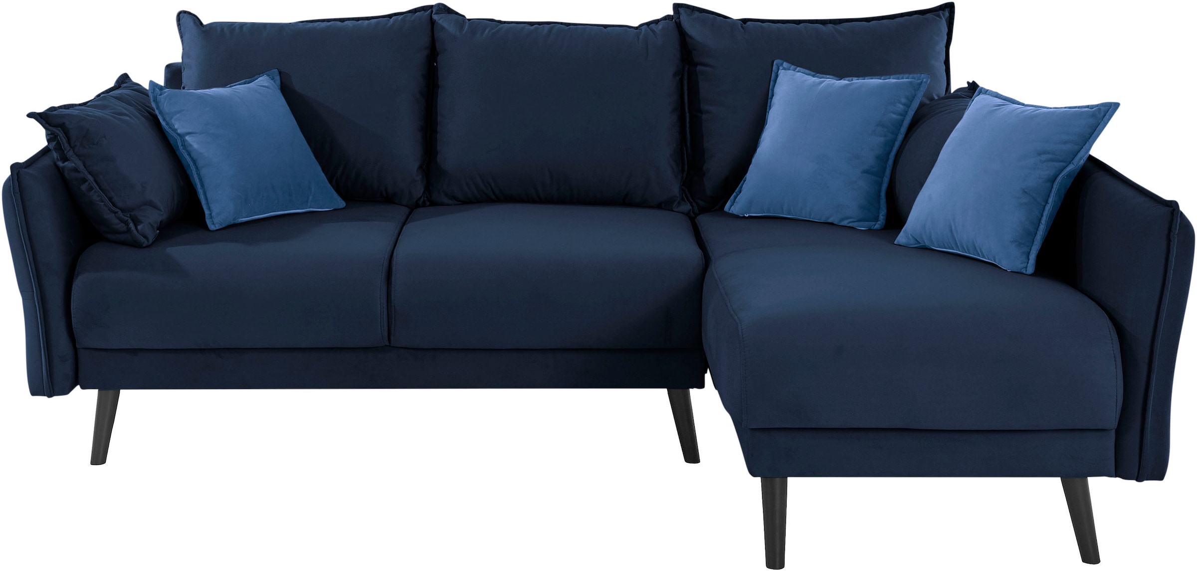 INOSIGN Ecksofa »Asra L-Form«, incl. Bettfunktion und Bettkasten, Seitentasche im Armteil, Federkern