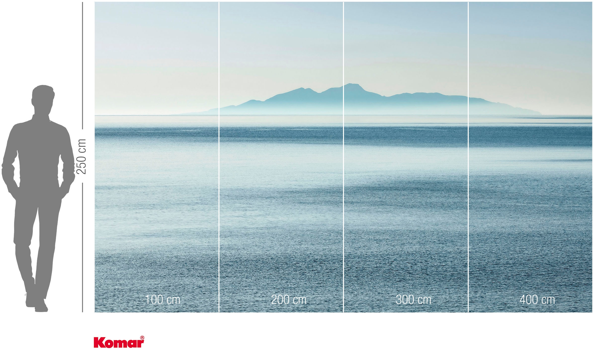 Komar Fototapete »Vlies Fototapete - Waterside - Grösse 400 x 250 cm« Motiv | bedruckt glatt