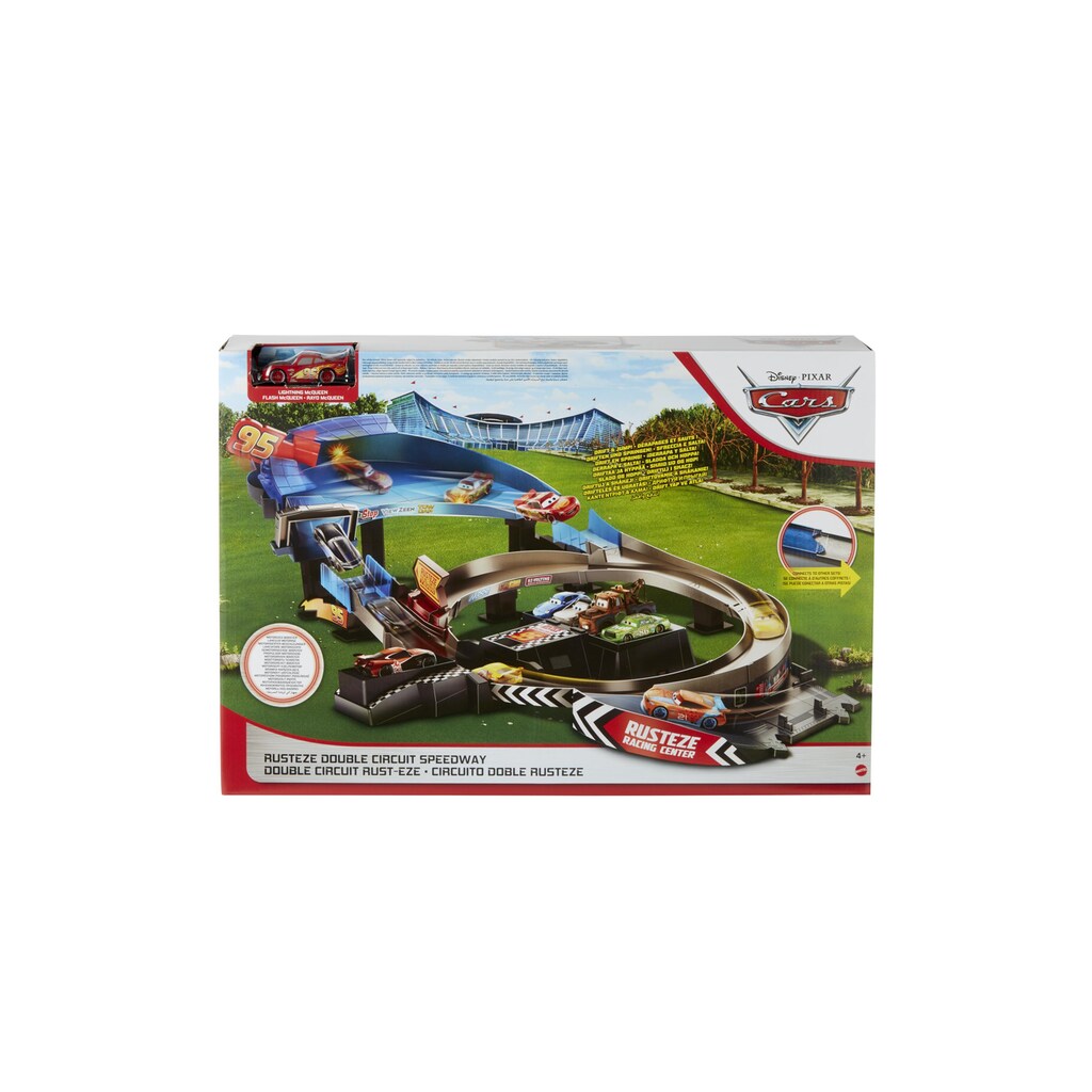 Mattel® Autorennbahn »Cars Disney Cars Rusteze Double Circuit Speedway«