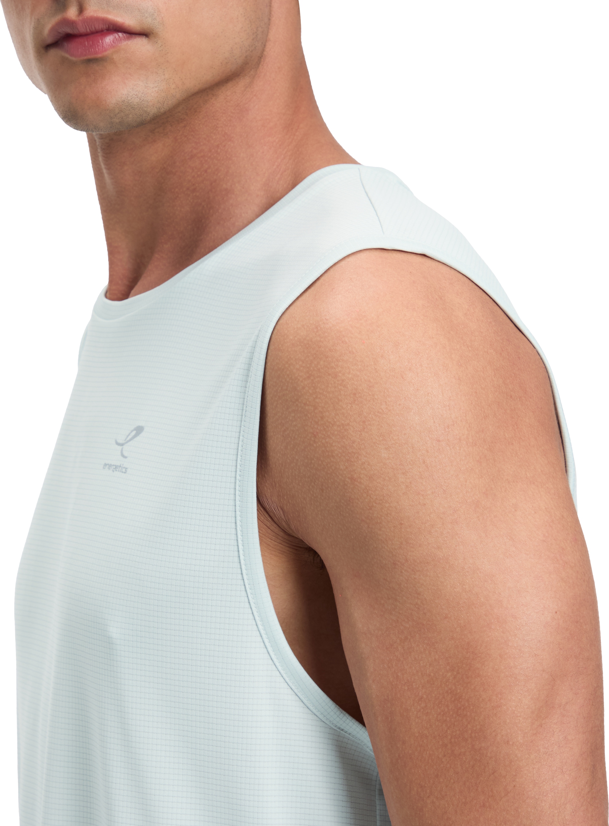Energetics T-shirt de course »HE.-TANK-SHIRT STEFAN SL M« avec col rond à bord-côte, en polyester, coupe régulière