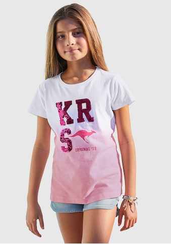 KangaROOS T-Shirt, Im Farbverlauf mit Wendepailletten kaufen