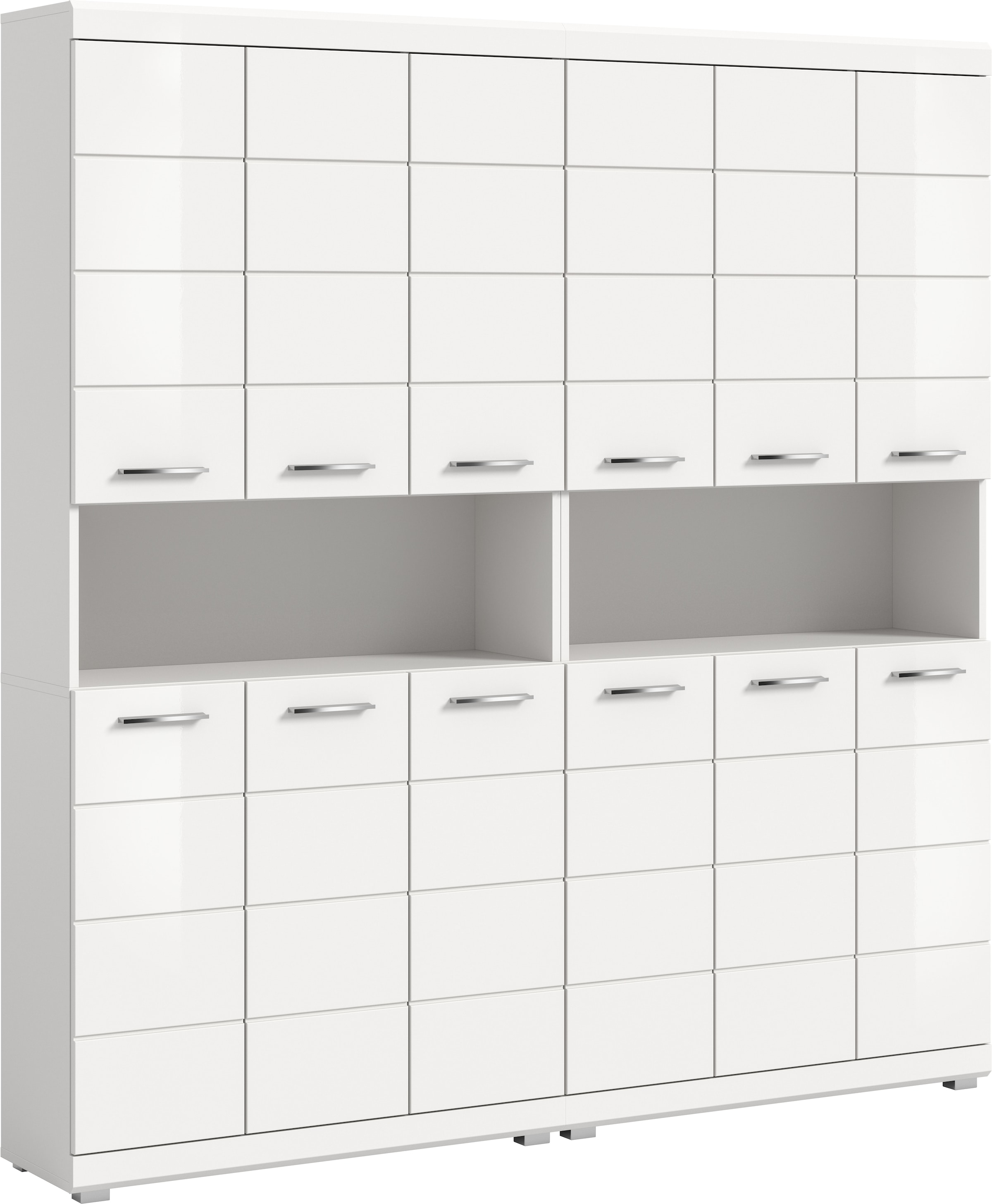 Image of welltime Badmöbel-Set "SIENA, 2-teilig, bestehend aus: 2x Hochschrank, MDF-Front"