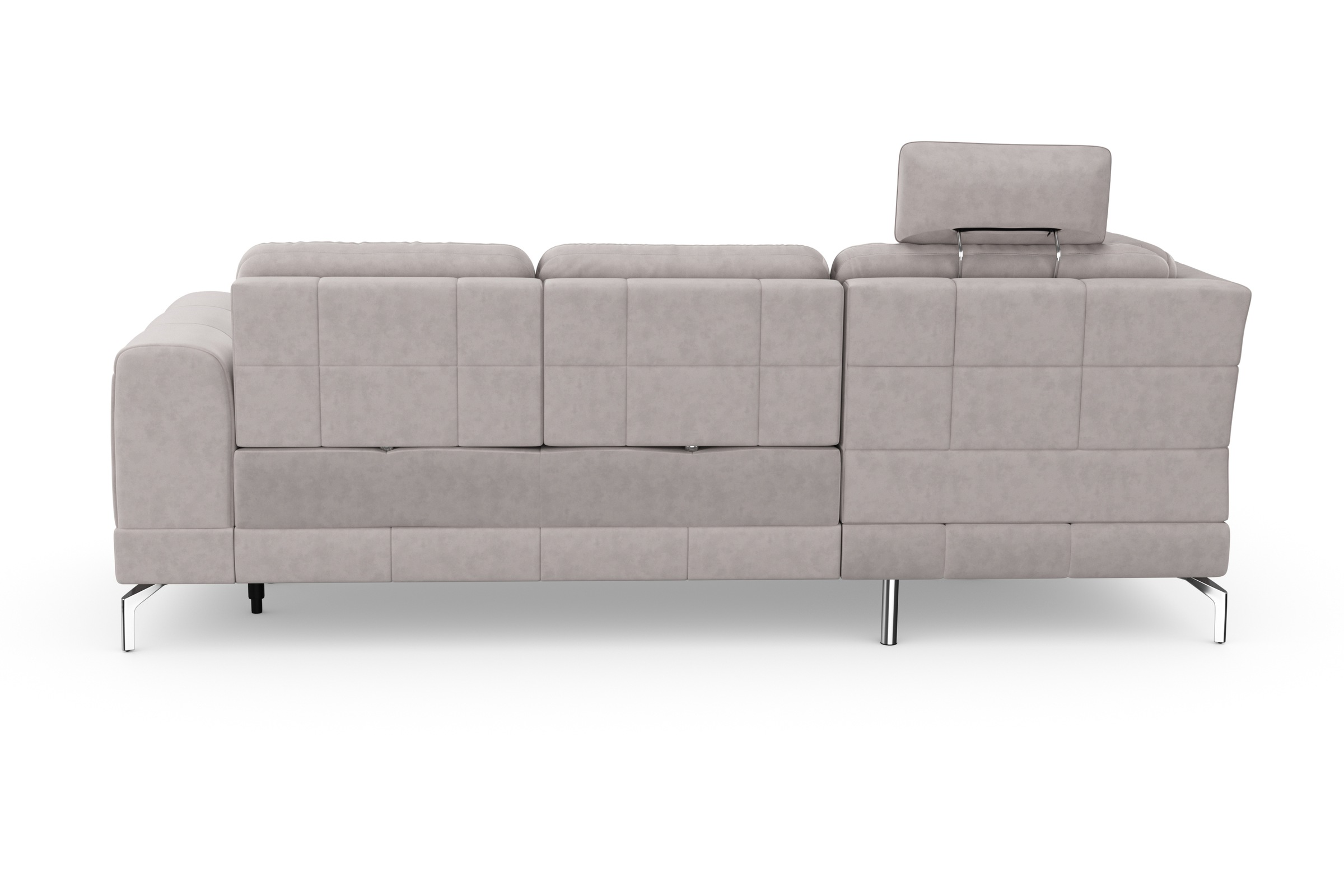 sit&more Ecksofa »Bendigo L-Form« inklusive Sitztiefenverstellung, Bodenfreiheit 15 cm, in 2 Fussfarben