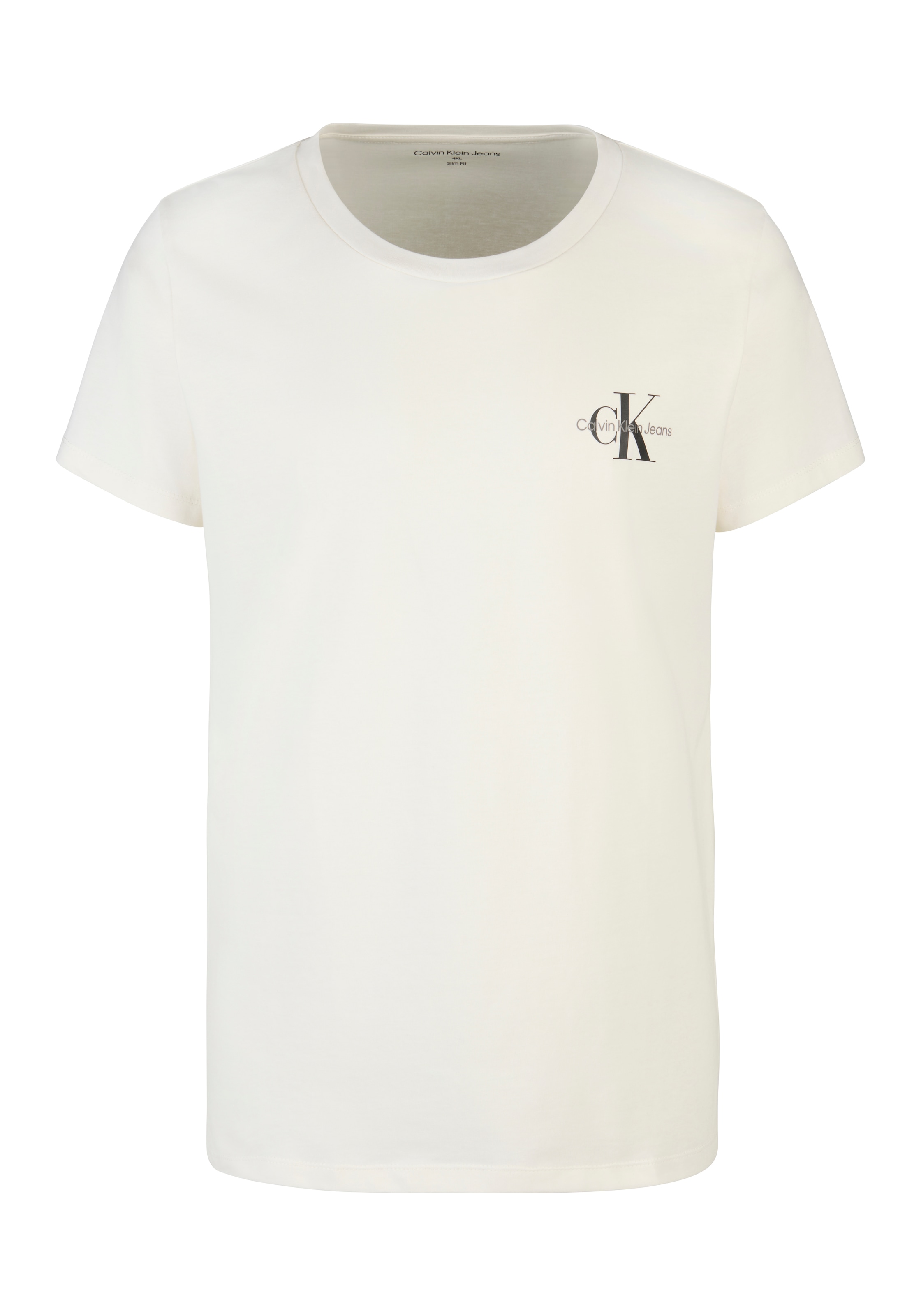 Calvin Klein Jeans Plus T-Shirt »PLUS MONOLOGO TWO PACK«, in Grossen Grössen mit Logodruck