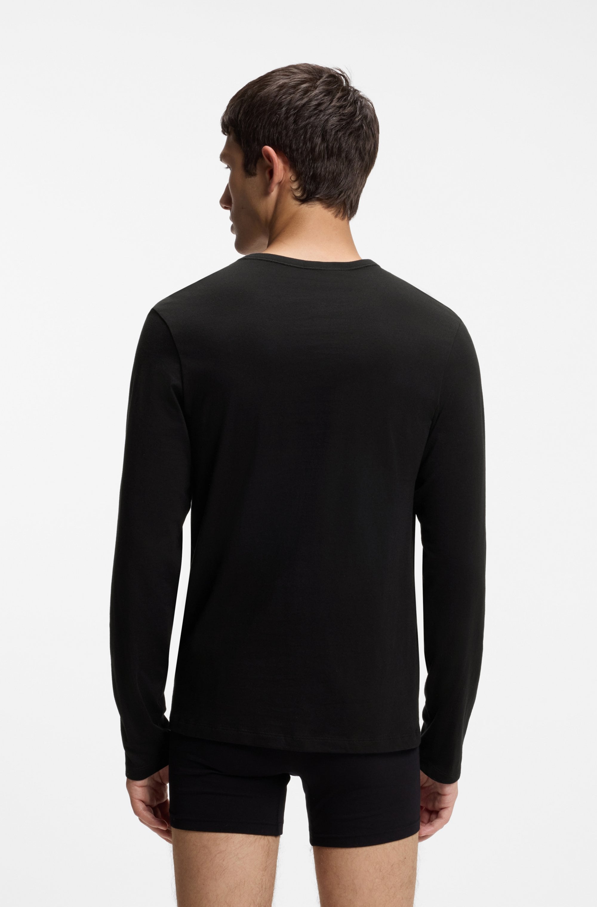 HUGO Underwear T-shirt à manches longues »LS-SHIRT RN TRIPLET« Ensemble, 