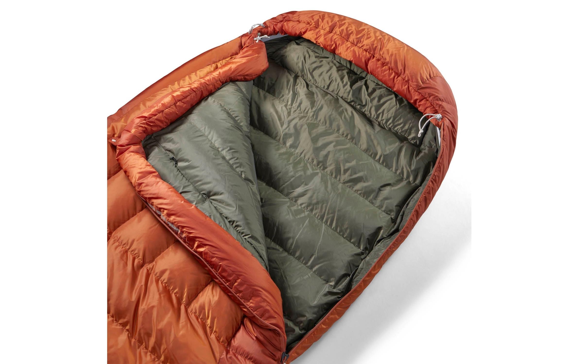 sea to summit Sac de couchage »Basecamp Down Sleeping Bag R, Bombay Brown« Geräumiger Daunenschlafsack für Camping und Winterabenteuer