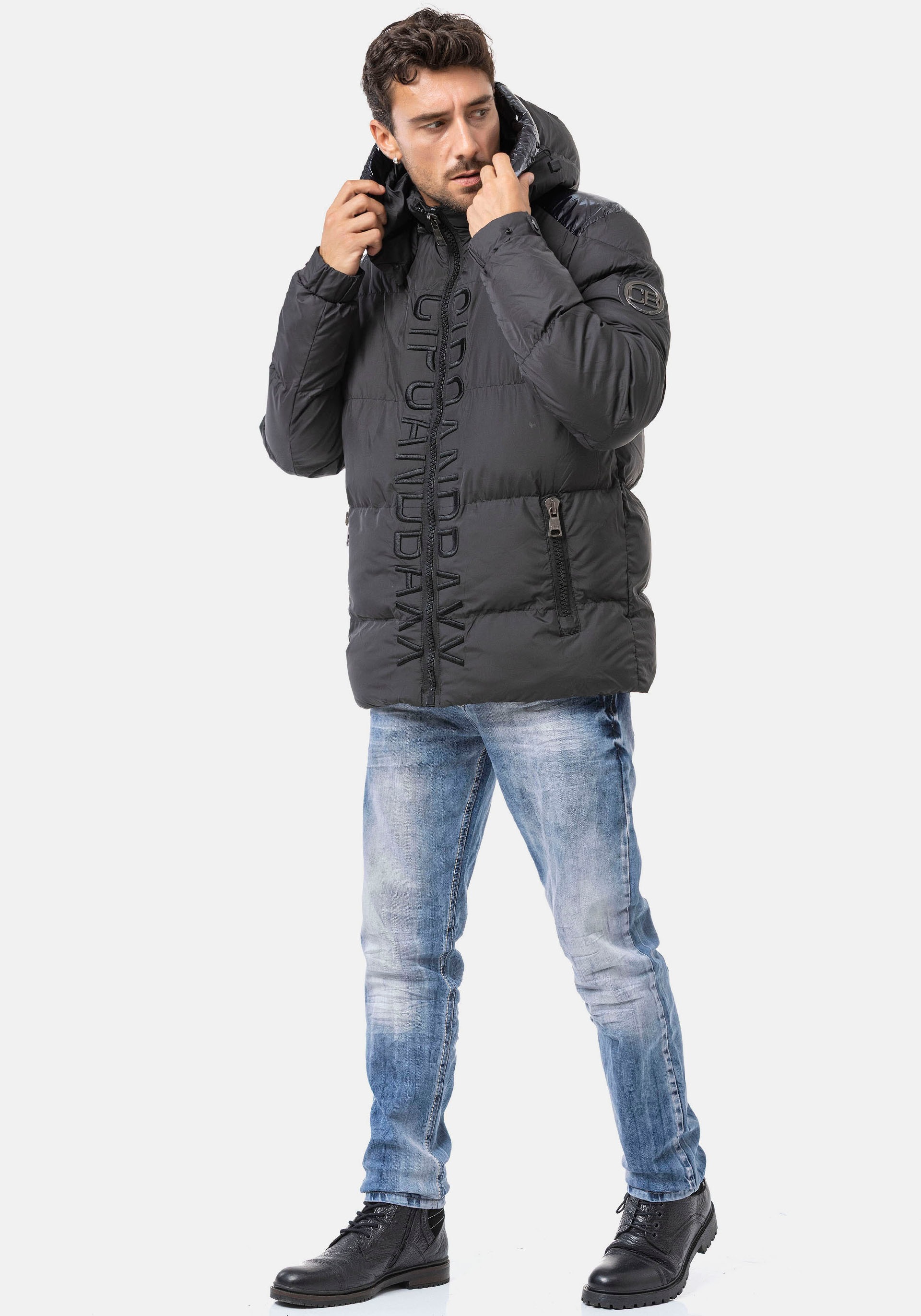 Cipo & Baxx Steppjacke mit Kapuze