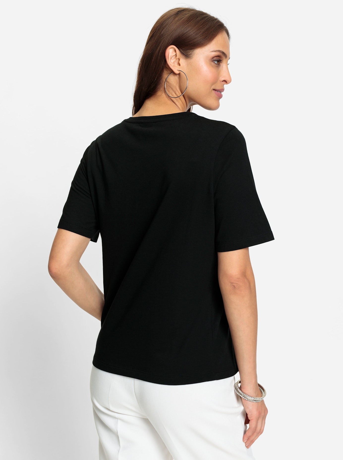 Lady Shirt à col rond »Kurzarm-Shirt« 1 cuis