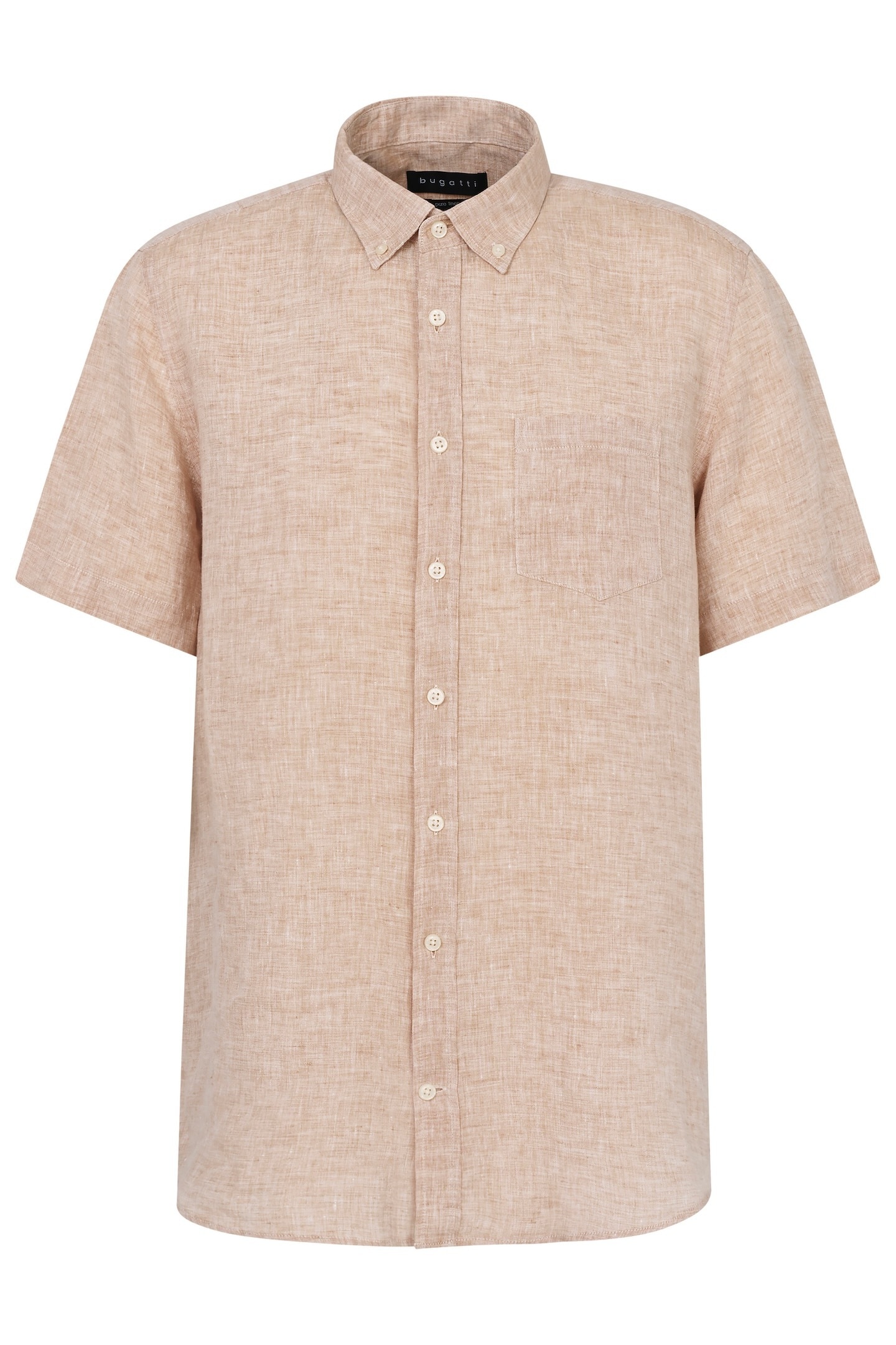 bugatti Chemise à manches courtes aus Leinen