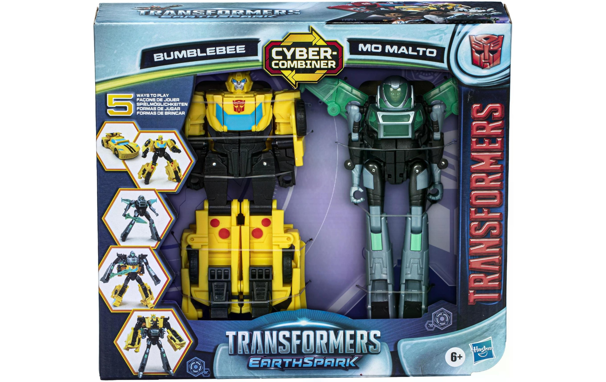 Transformers Actionfigur »Transformers EarthSpark Cyber-Combiner Bumblebee & Mo Malto«