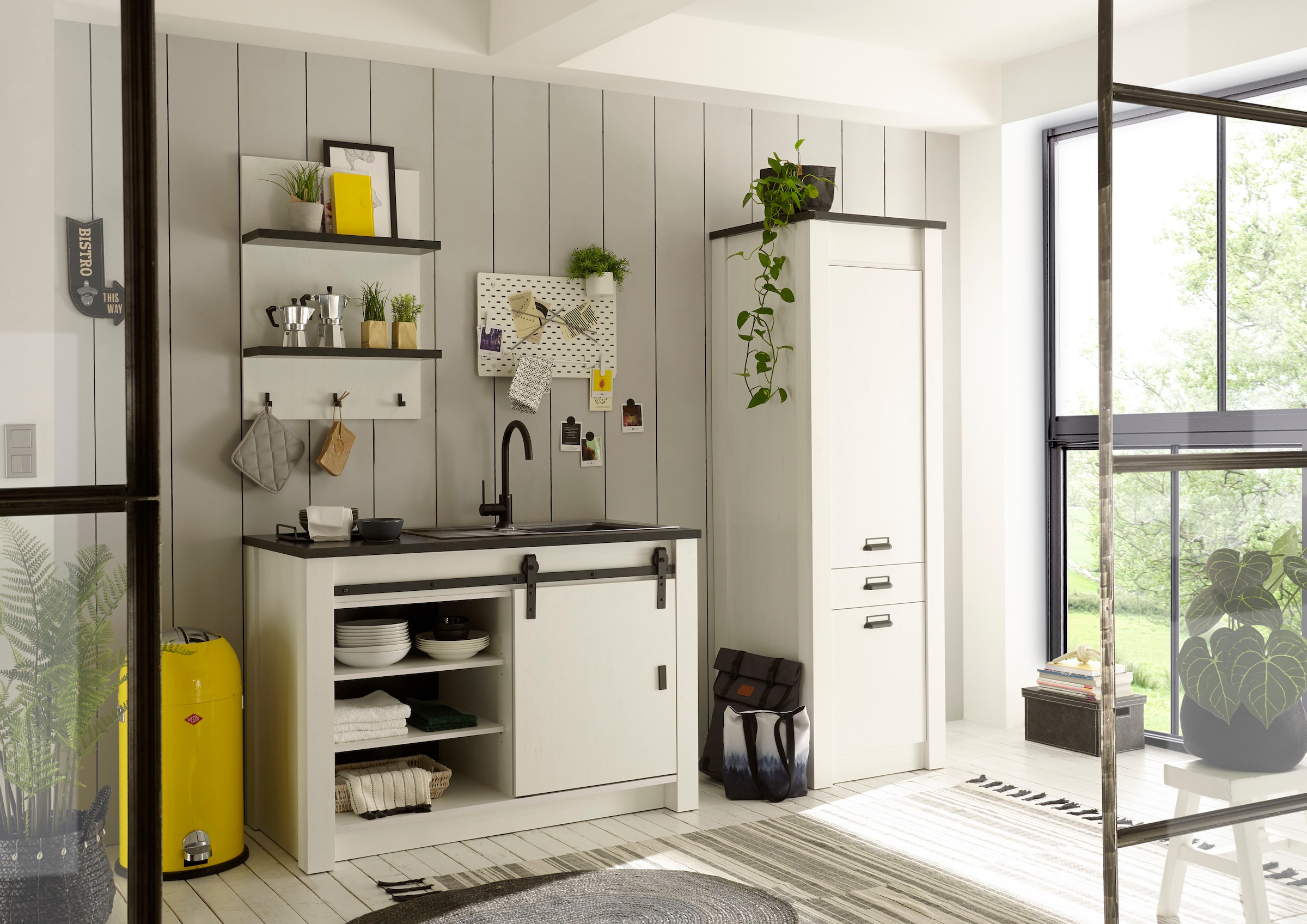 Home affaire Küche »Sherwood« Breite 210 cm, ohne E-Geräte