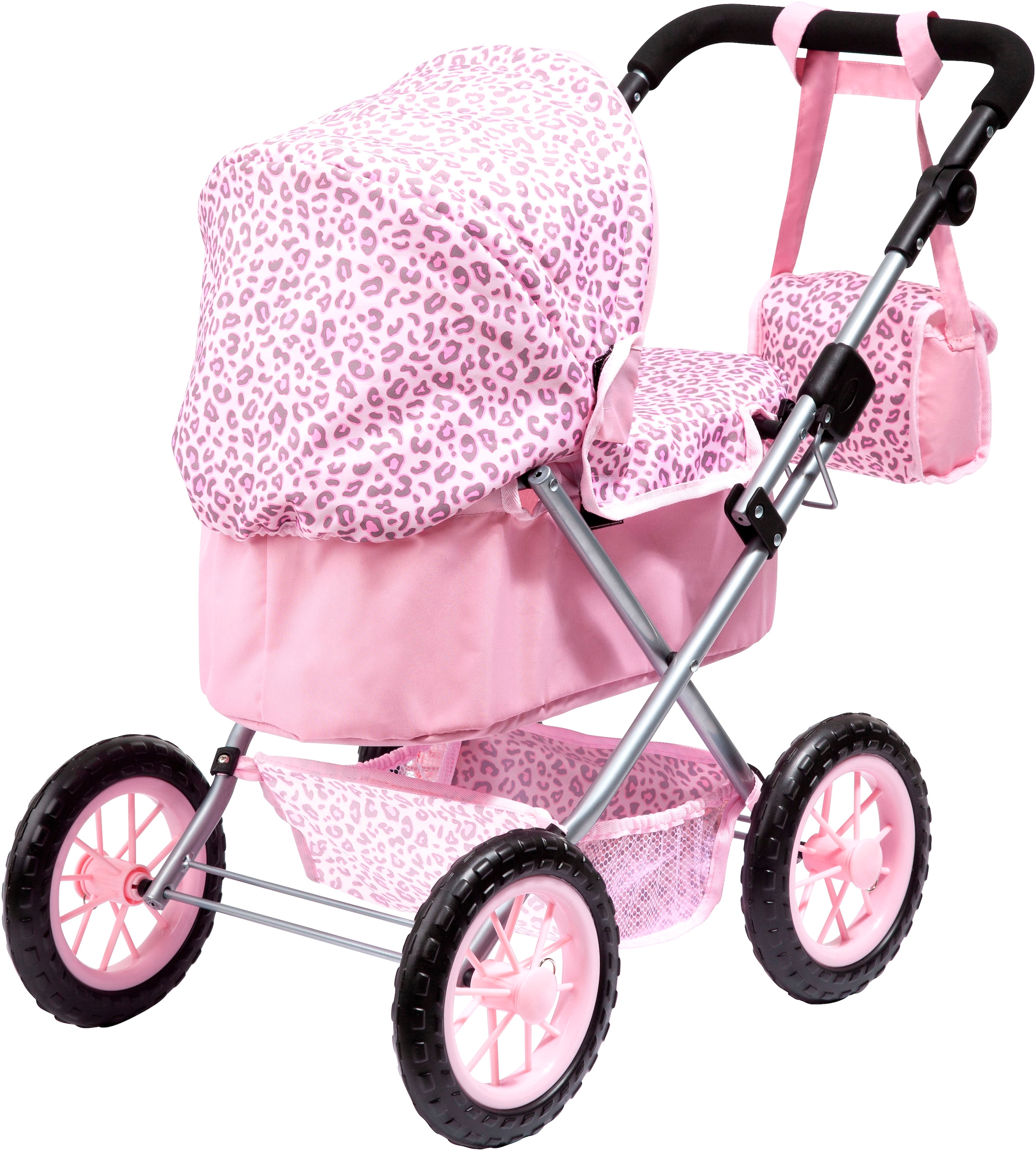 Bayer Puppenwagen »Trendy, Leopard« mit Wickeltasche