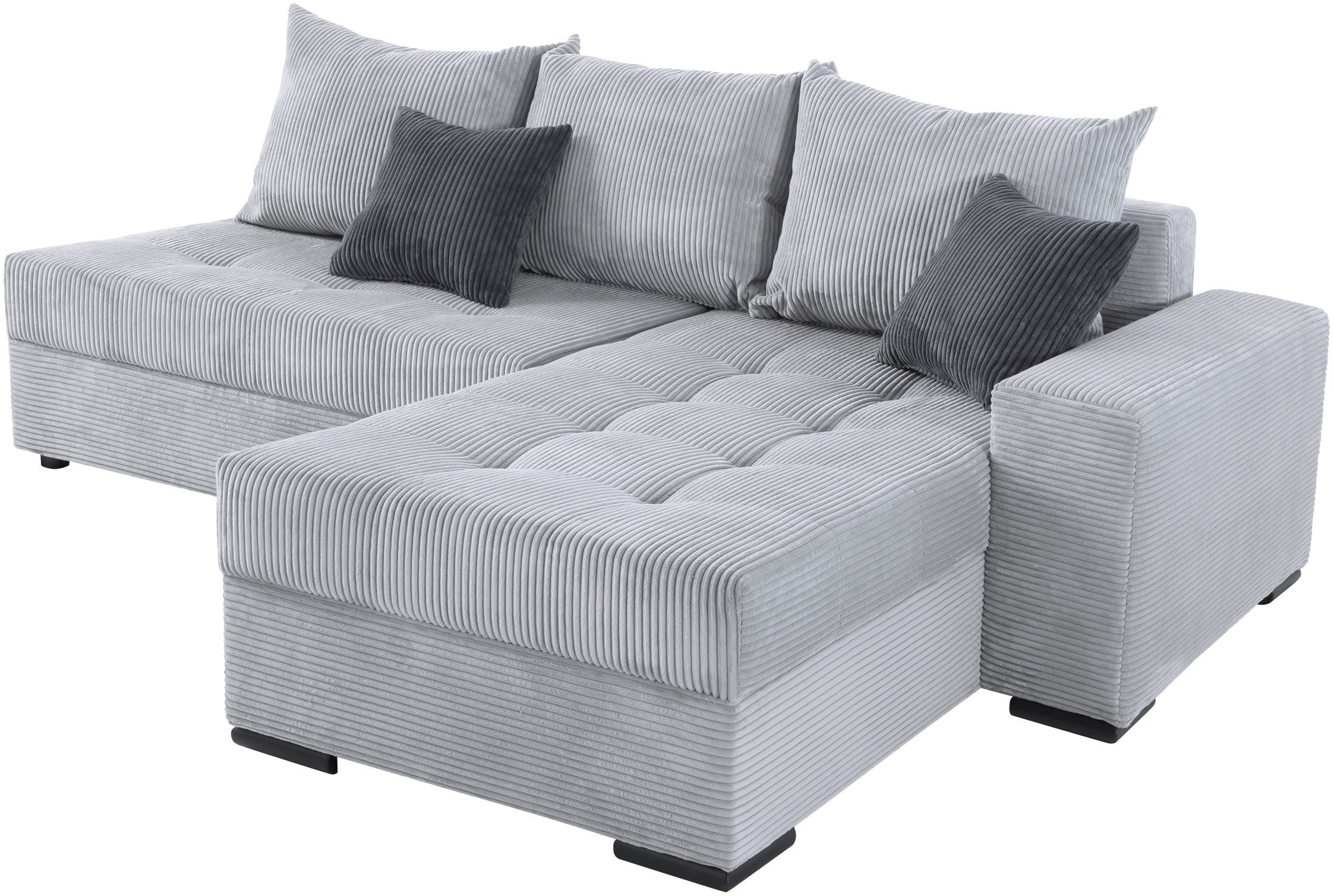 COLLECTION AB Ecksofa »Josy L-Form«, mit Bettfunktion und Bettkasten, Federkern