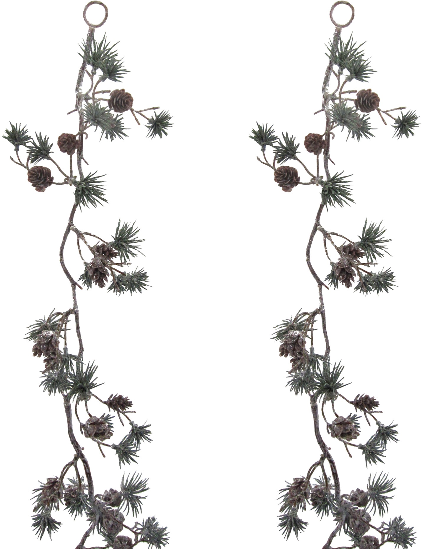 Image of Creativ deco Kunstgirlande, (Set, 2 St.), 2er Set, mit geeister Optik, Länge 1 m bei Ackermann Versand Schweiz