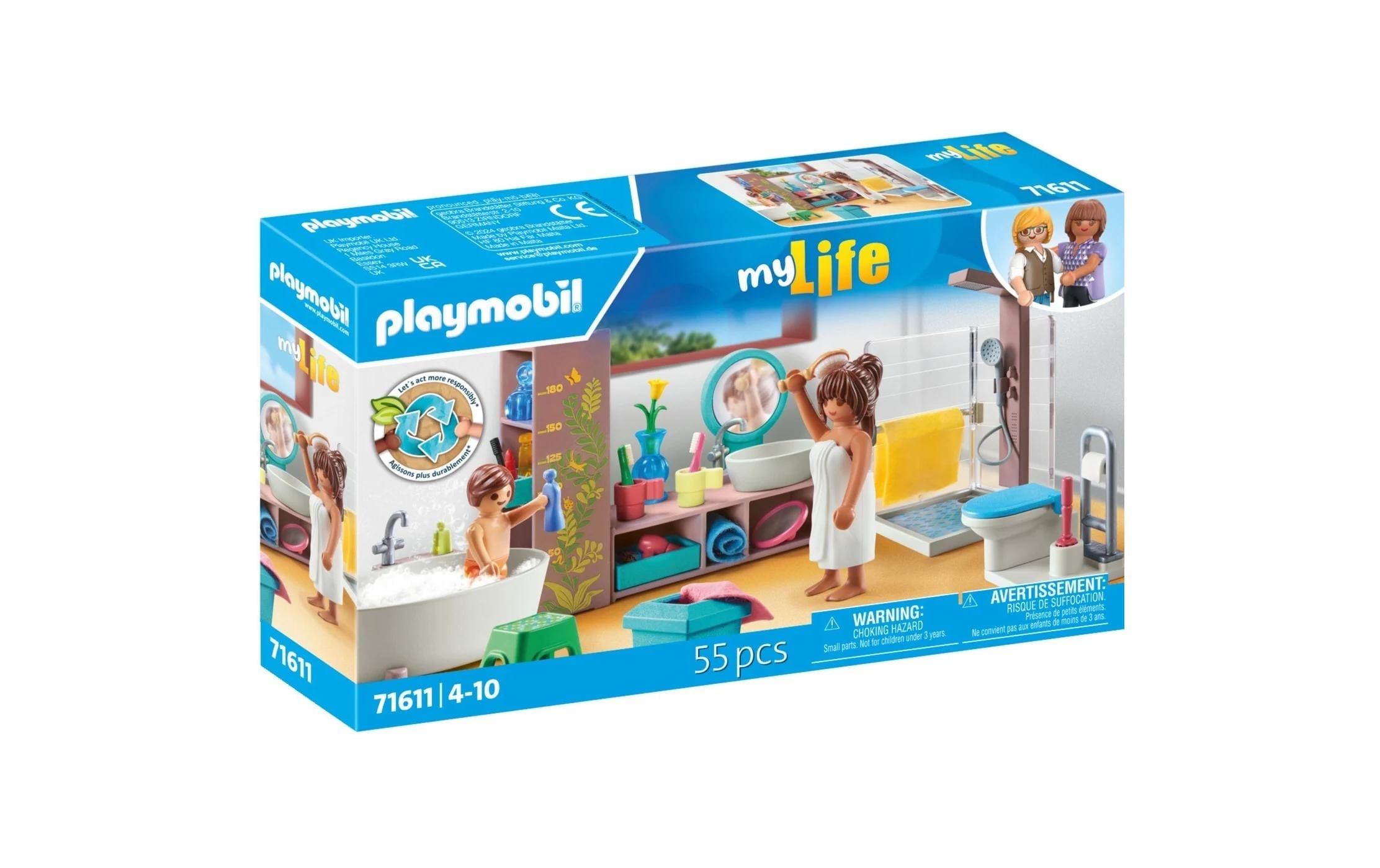 Image of Playmobil Spielbausteine "My Life Badezimmer 71611"