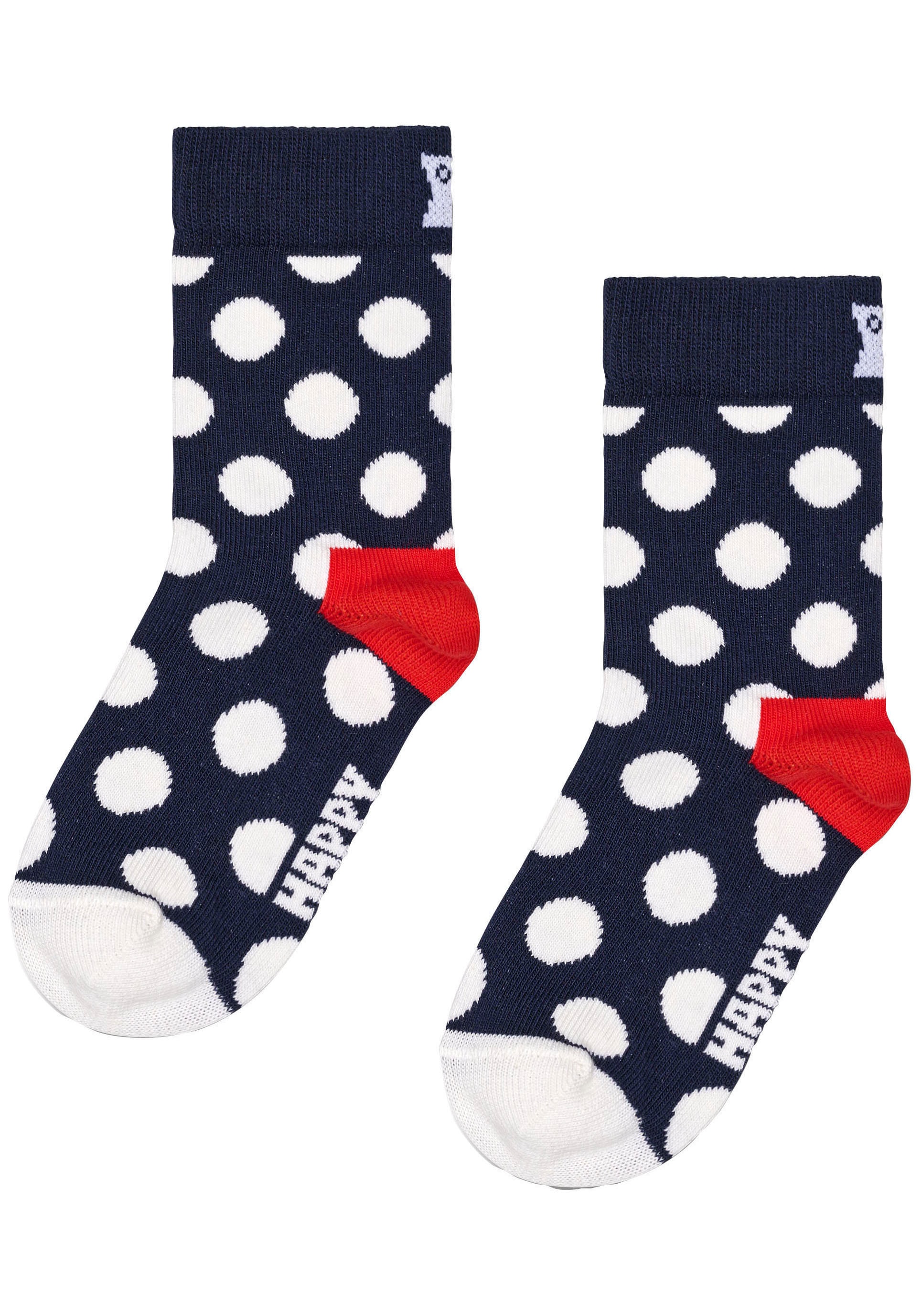 Happy Socks Socken »2-Pack Kids (Packung, Socks«, un Stripe Streifen & Punkte Acheter prix à Paar), 2 bon