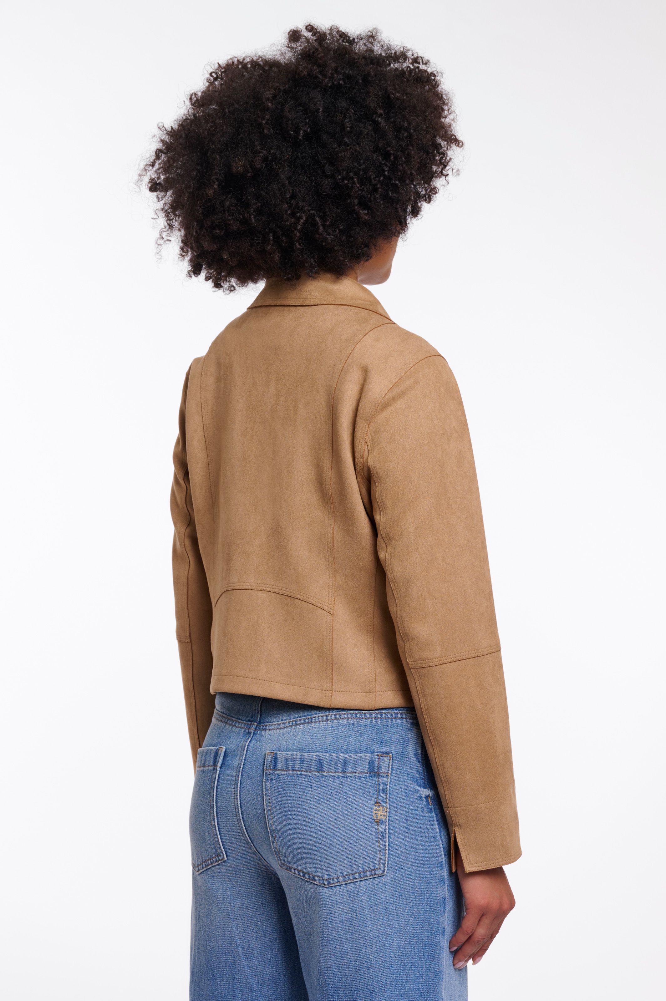 Rino & Pelle Veste de motard »INE« ohne Kapuze mit schrägem Reissverschluss und Reverskragen